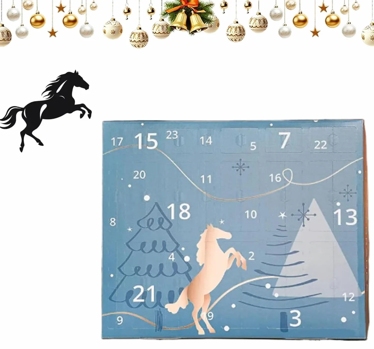 Calendario de Adviento 2025 Caballos con Regalos de 24 Días