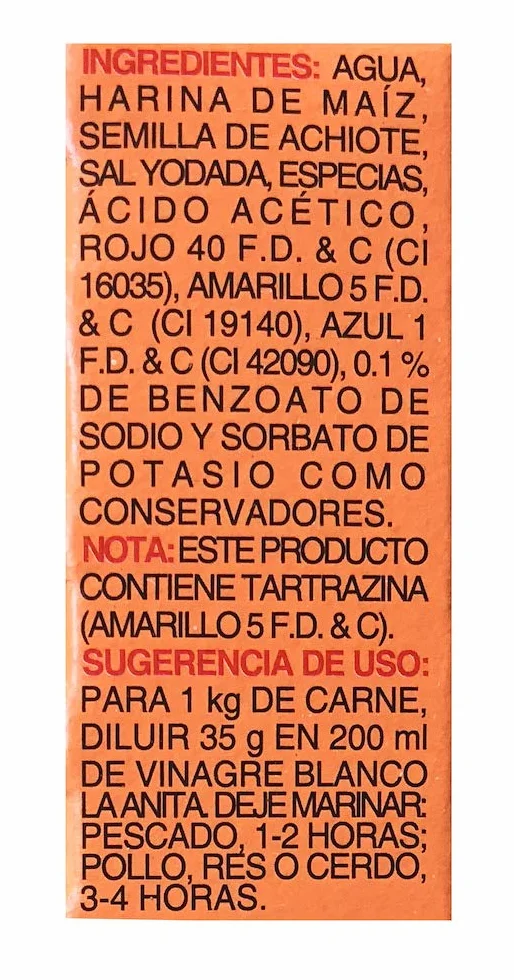 La Anita Pasta de Achiote de México 3.52 oz 100 g