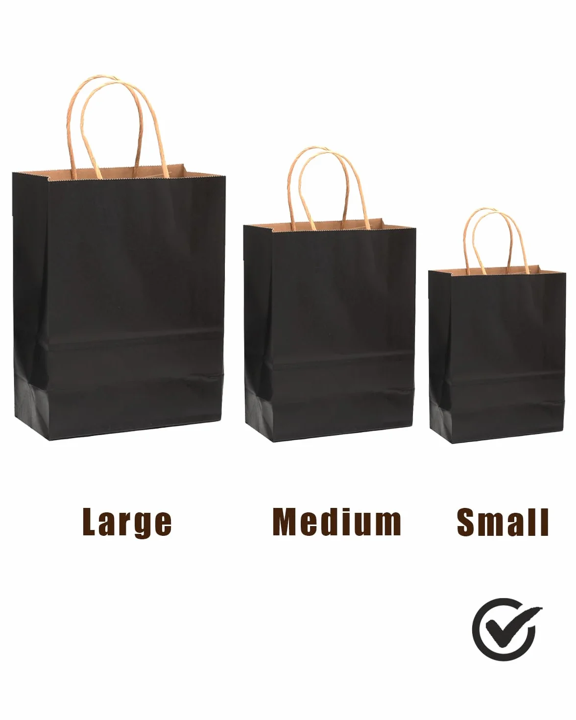 Gcardist 16 bolsas de papel kraft con asas, 21 x 15 x 8 cm, pequeñas bolsas de regalo, 16 bolsas de colores diferentes, versátiles (8,3 x 6 x 3 pulgadas, tamaño pequeño)