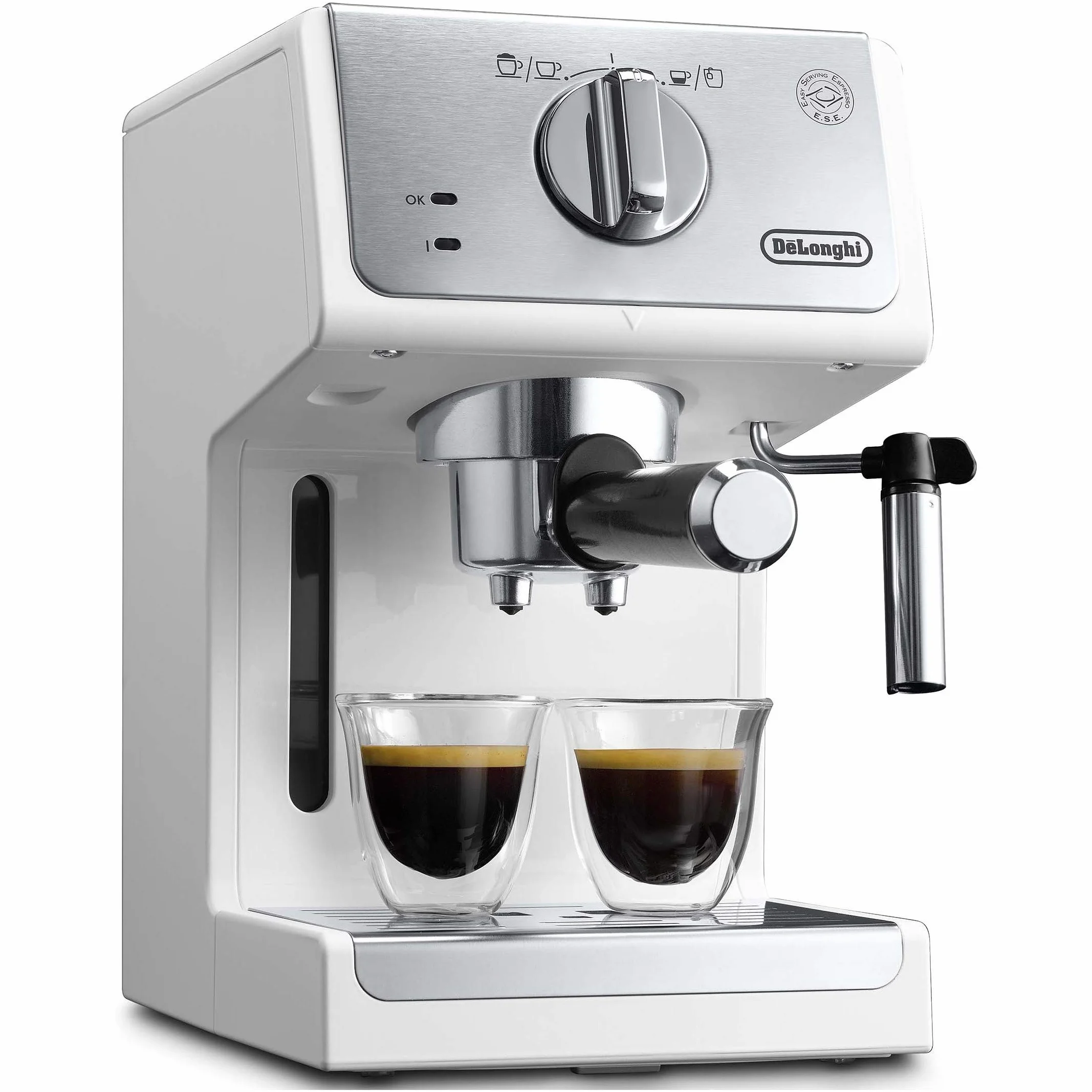 DeLonghi Active Line ECP33.21.W - Cafetera (Independiente, combinada, 1,1 L, De café molido, 1100 W, Blanco)
