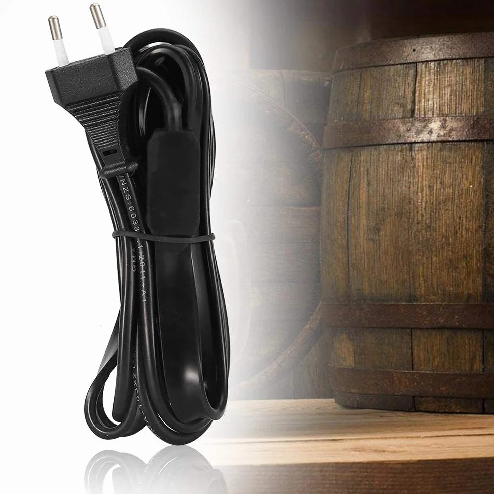 Jeffergarden Homebrew Fermentación Cinturón de calefacción Pad con Cerveza Vino Kombucha Caliente Líquido Adhesivo Termómetro Stick UE Plug 220V-250V