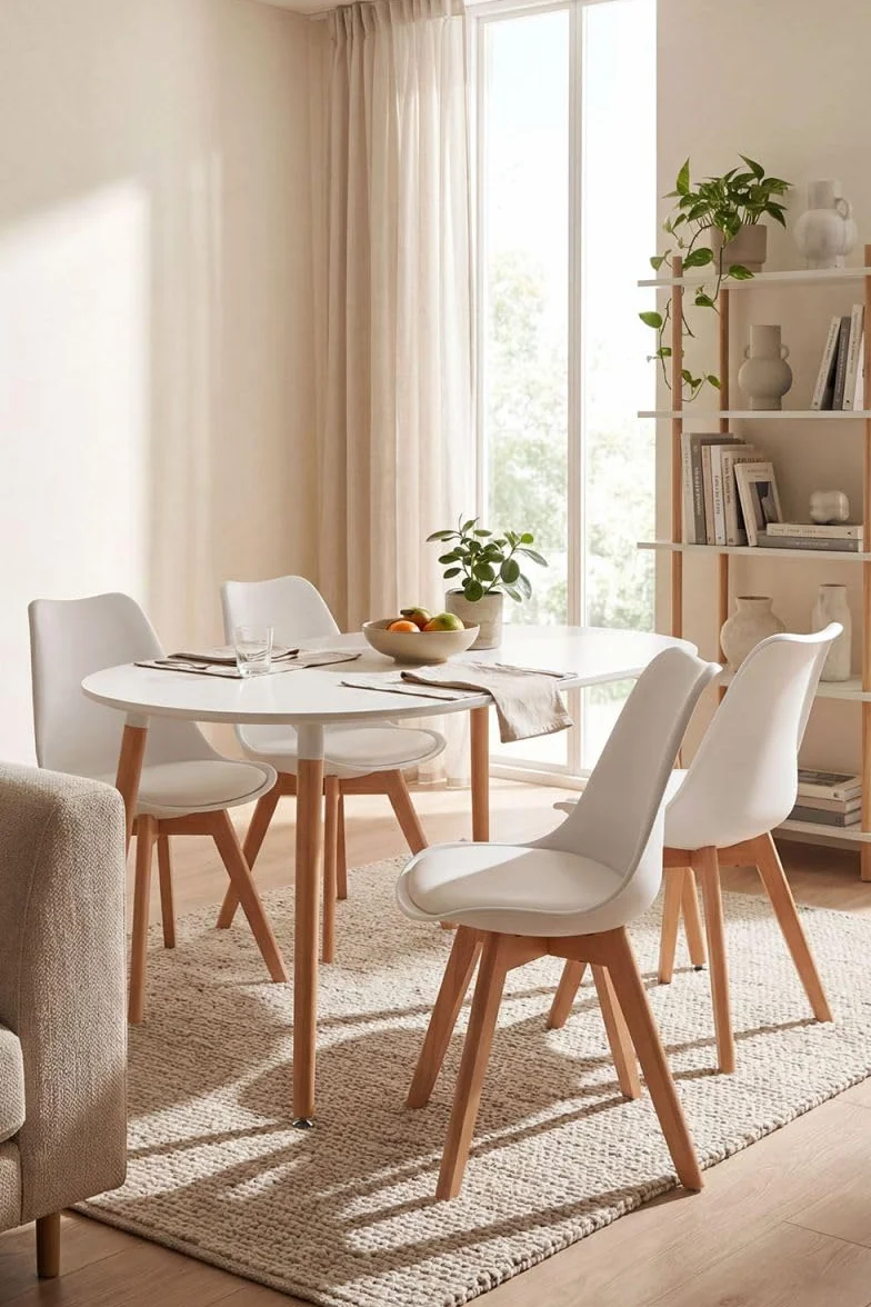 Regalos Miguel - Packs Sillas Comedor - Pack 4 Sillas Synk Basic - Blanco