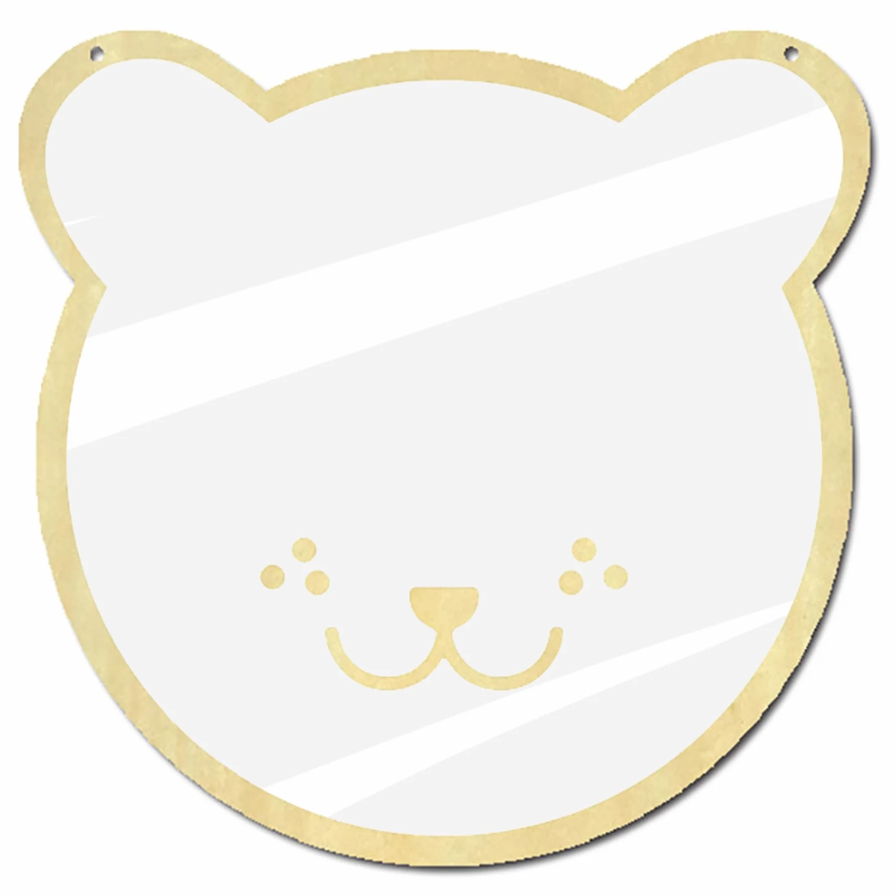Espejo acrílico, Linda Forma de Oso Adhesivo Espejo para niños Seguros para la habitación de los niños, baño