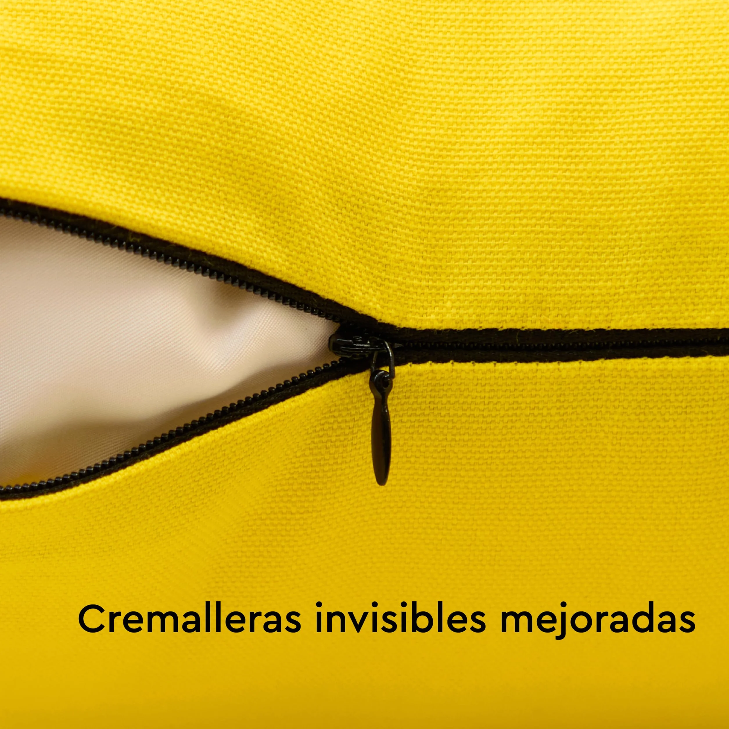 Encasa XO Conjuntos de Almohadas de algodón 2 Piezas 40x40 cm Amarillo Lavable