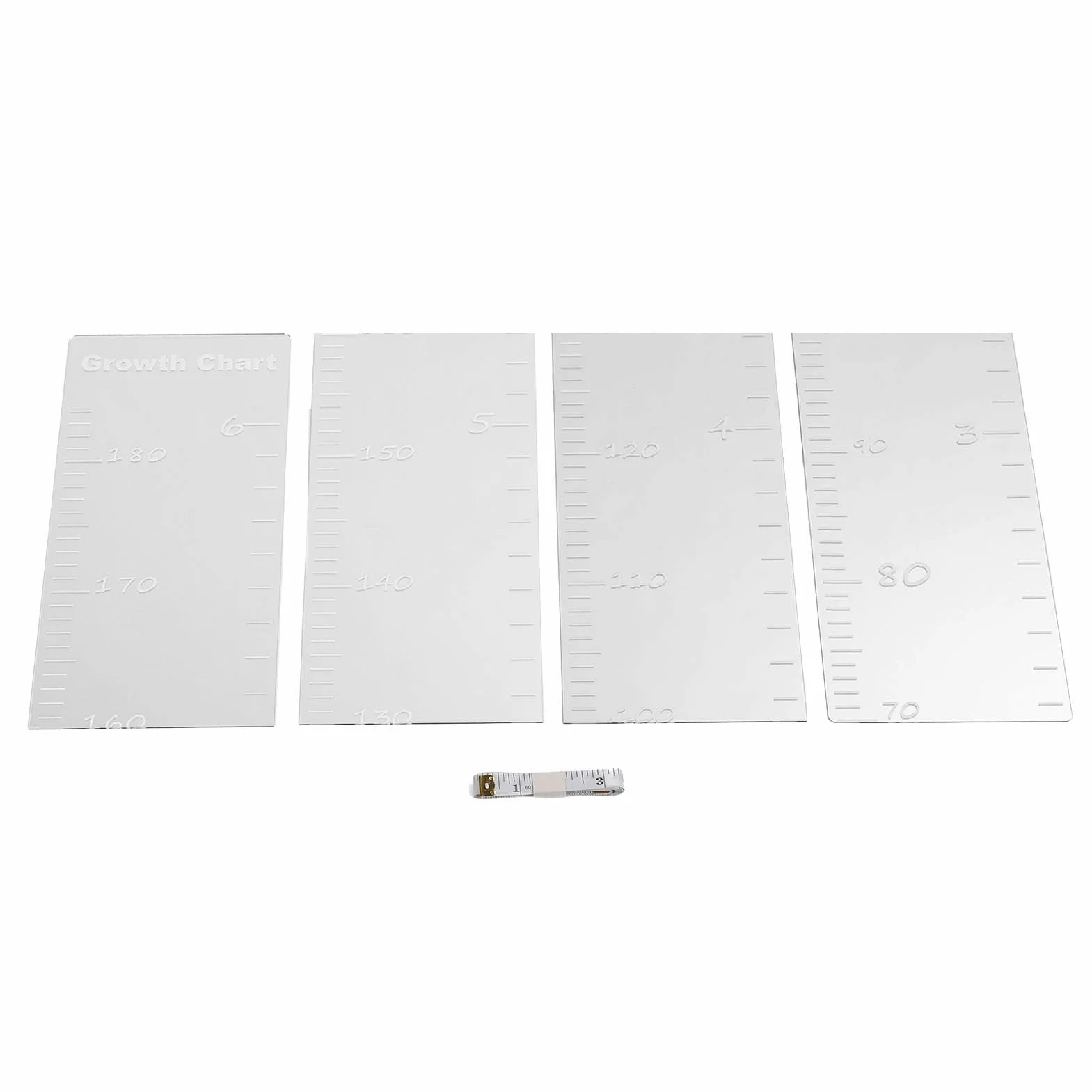 Espejo de Tabla de Crecimiento para Niños,Espejo de Tabla de Regla de Altura de Acrílico para Pared,Regla de Medición de Guardería Inastillable para Decoración de Dormitorio de Bebés Y Niños