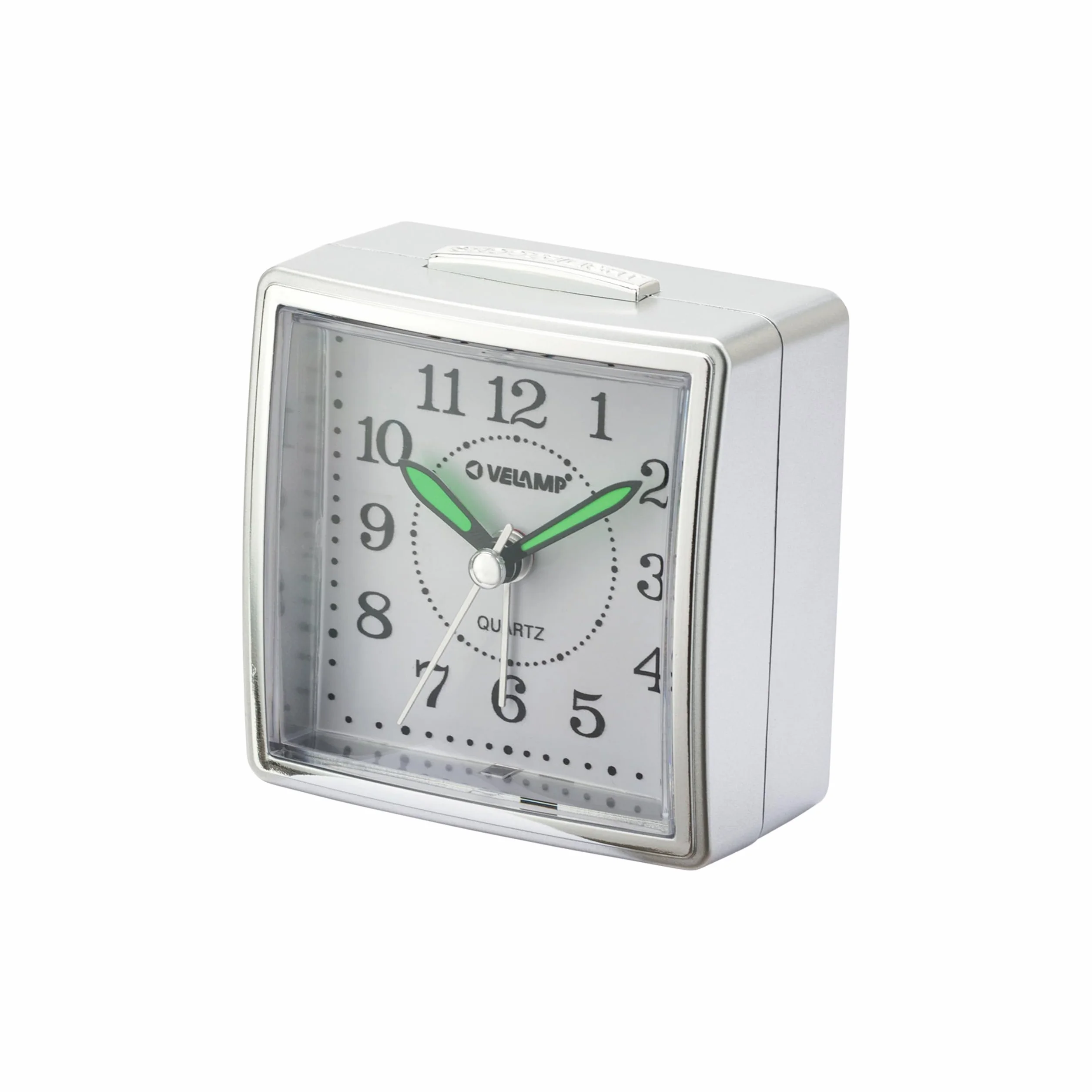 Despertador de mesilla, Reloj Despertador analógico de Cuarzo silencioso con luz, sin tictac, Reloj de Mesa Sencillo con función de repetición, Adecuado para dormitorios, escritorios, Viajes...