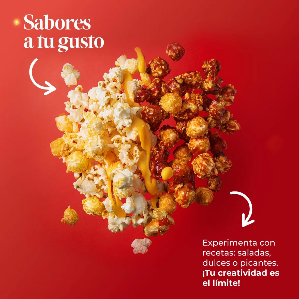NK Palomitero Retro Máquina de Palomitas de Maíz Eléctrica 1200W Aire Caliente