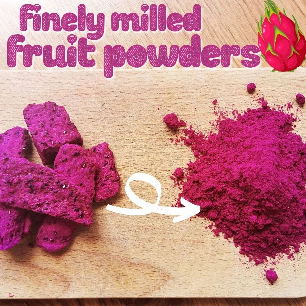 Pitaya en Polvo de Fruta de Dragon XL 300g Liofilizado Pitahaya Freeze Dried Red Dragon Fruit Powder