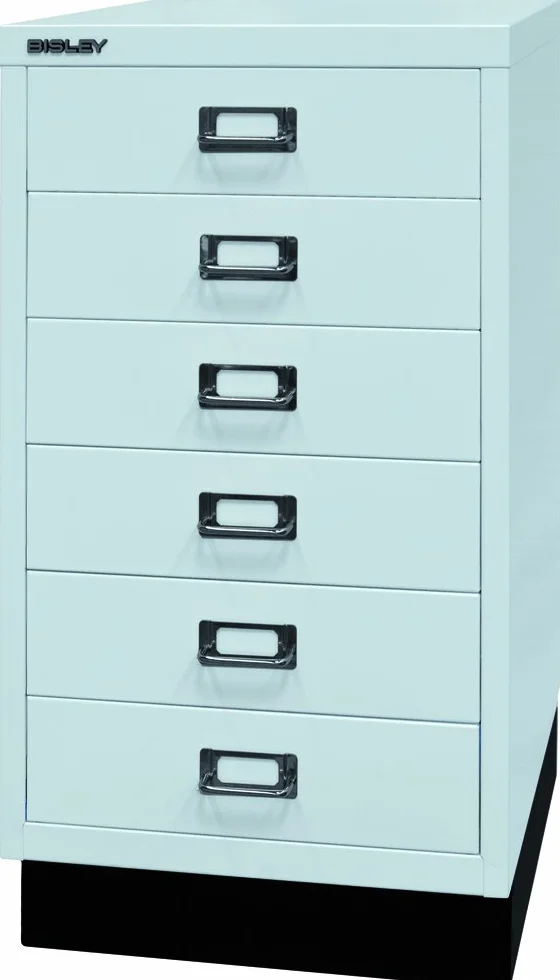 Bisley multid rawer, 29er Serie con Socket, DIN A3, 6 cajones, Metal, 645 Luz Gris, 43.2 x 34,9 x 67 cm