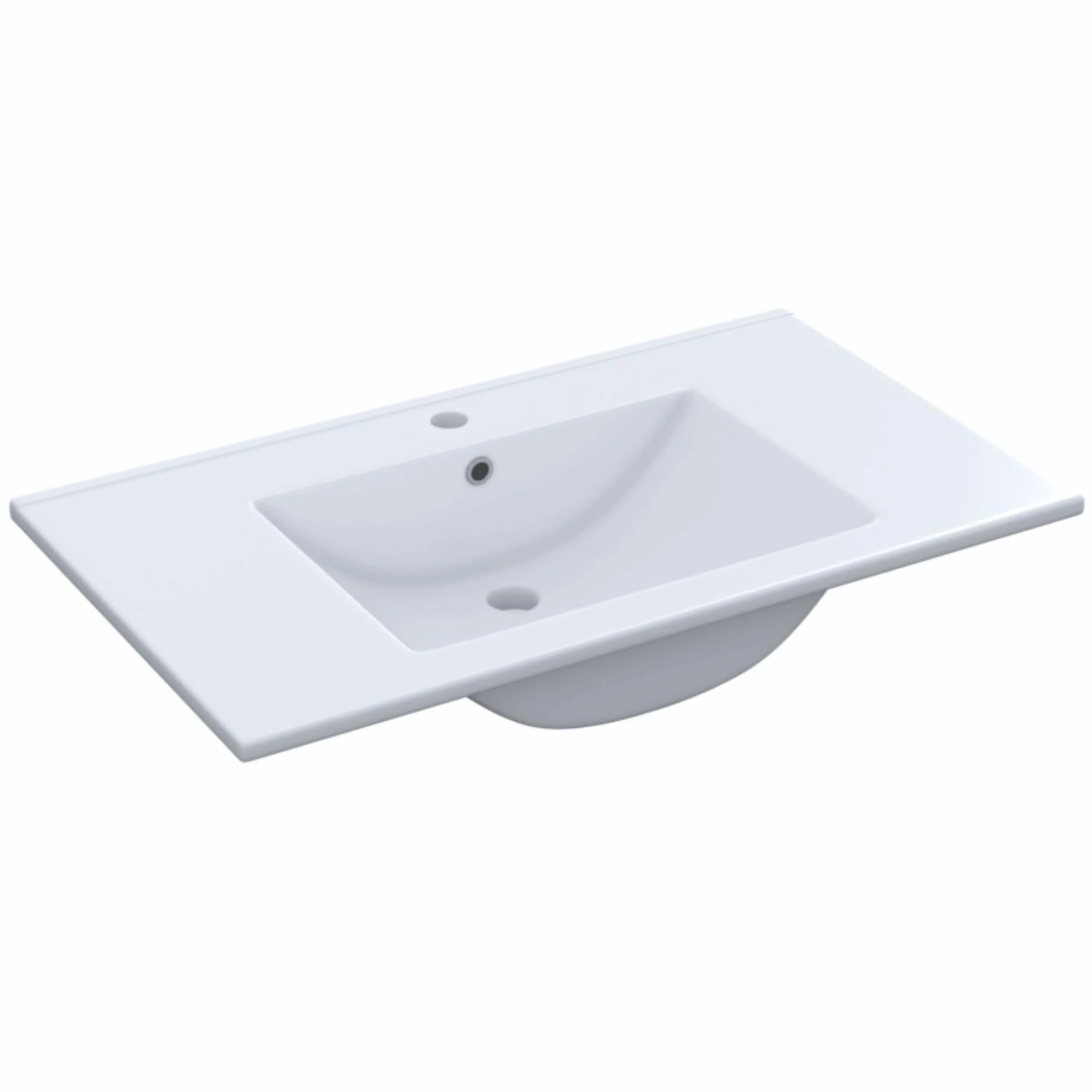 Pack de Muebles de Baño en Color Roble Nordik formado por Mueble de Baño, Espejo y Lavabo Cerámico (Tamaño de la Columna Opcional)