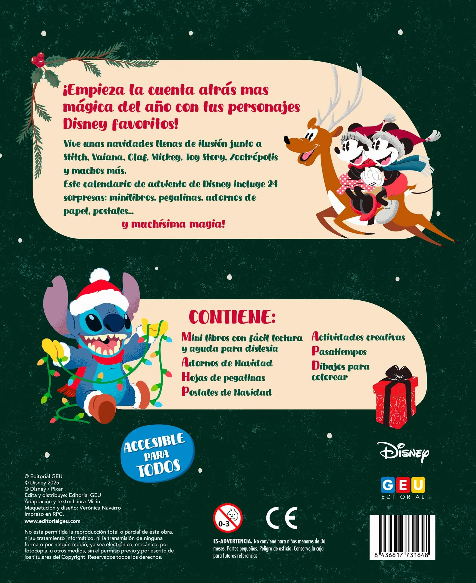 CALENDARIO DE ADVIENTO DISNEY
