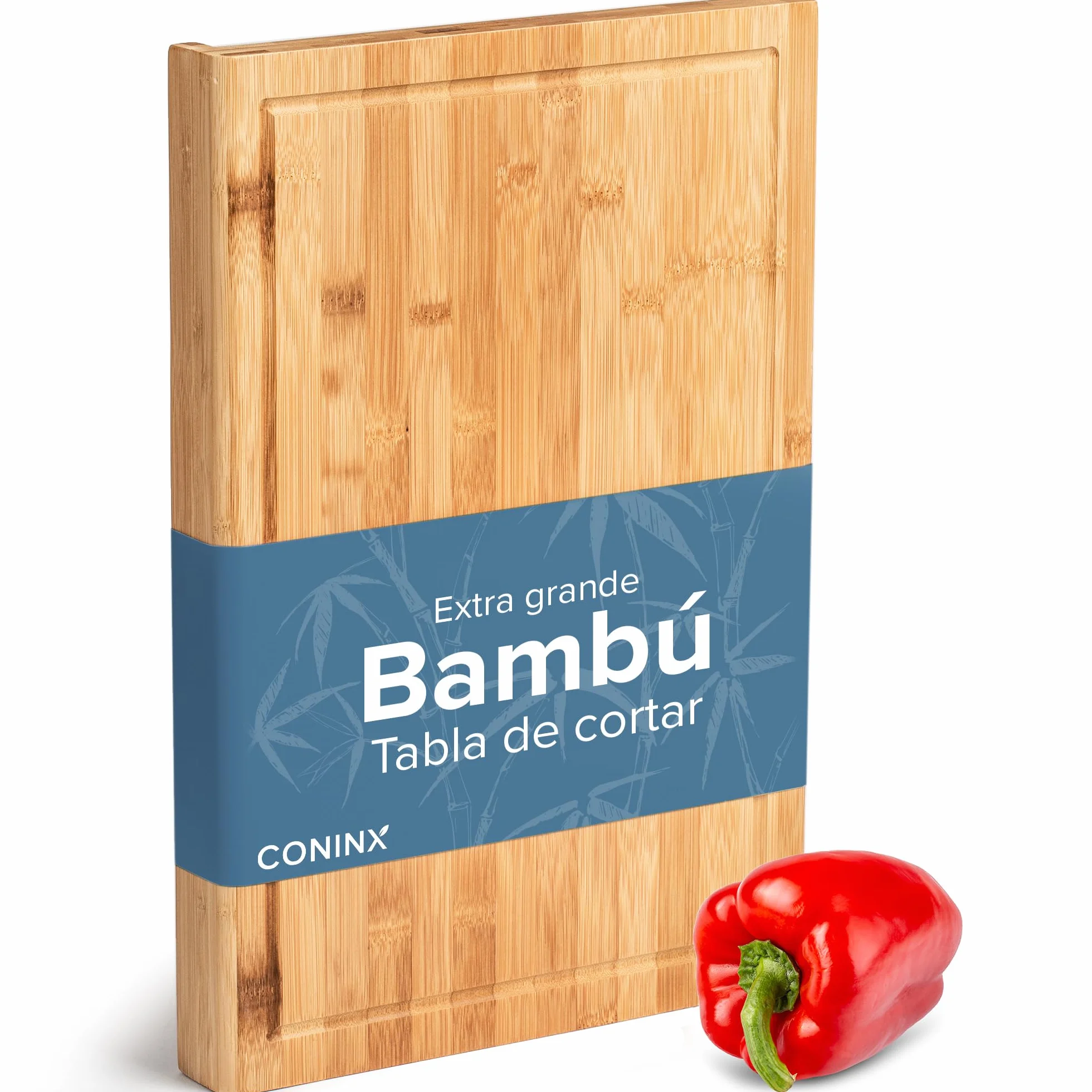 Coninx Tabla de Cortar Bambú 45x30x2.5 cm con Surco