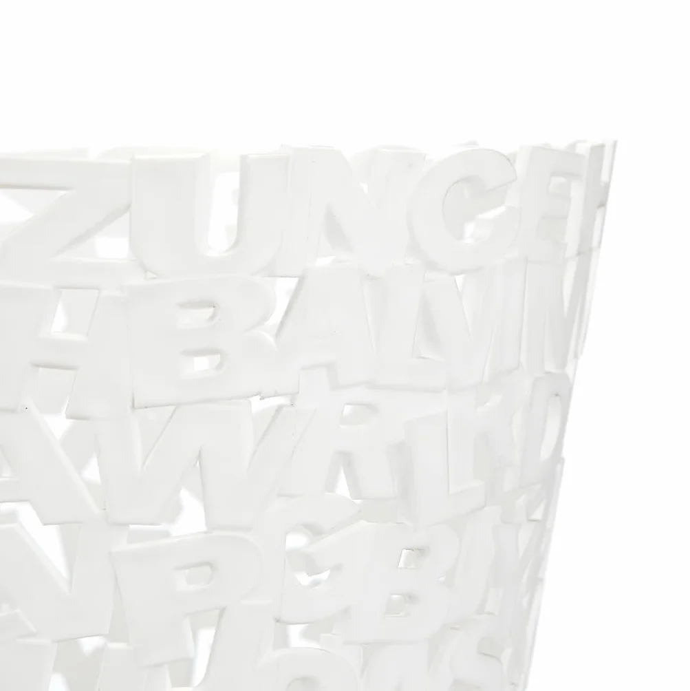 Balvi Papelera Letters Color Blanco Plástico 30cm