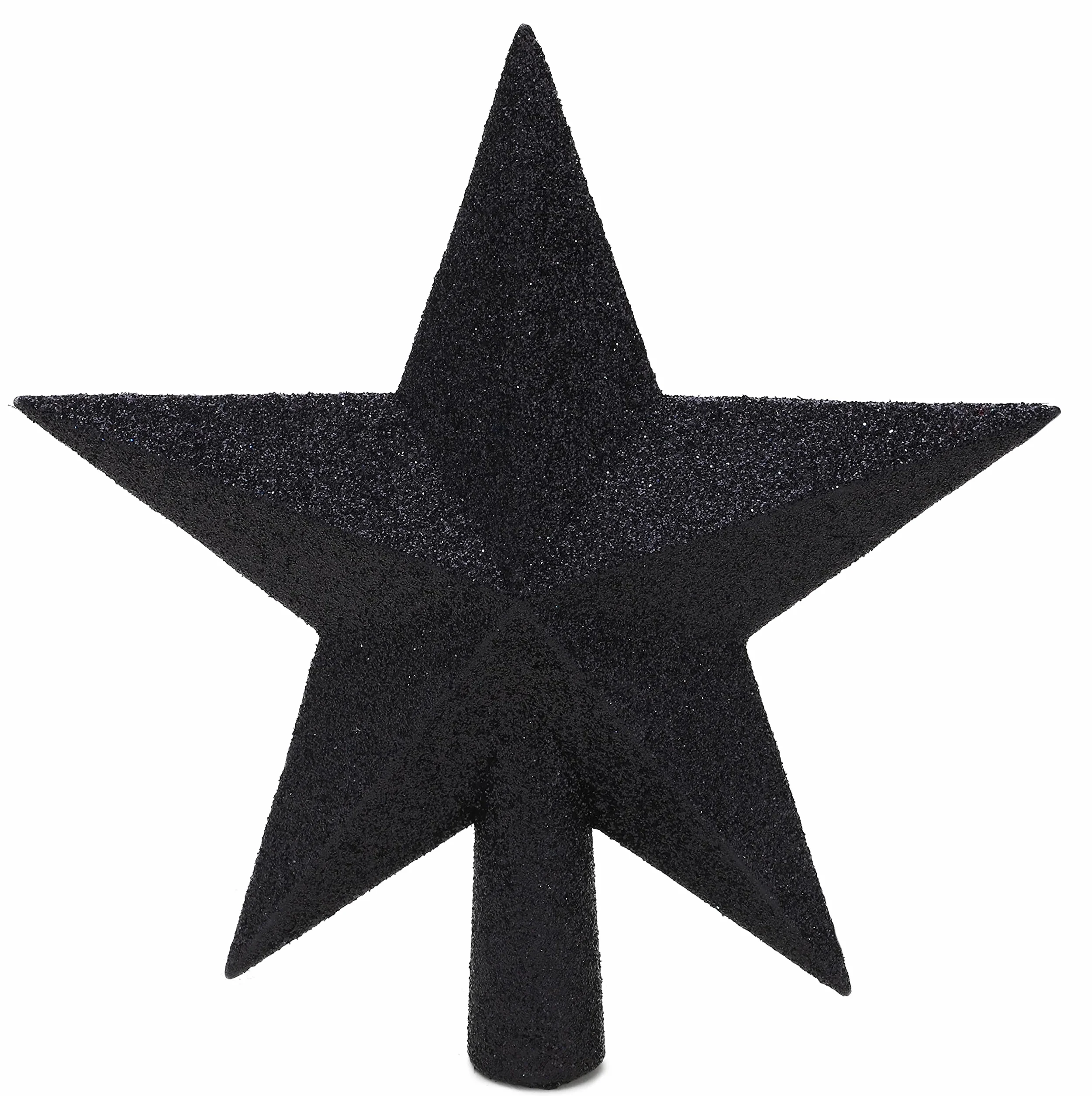 Christmas Concepts 20cm Glitter Tree Topper Czarny Adorno Punta Árbol Navidad