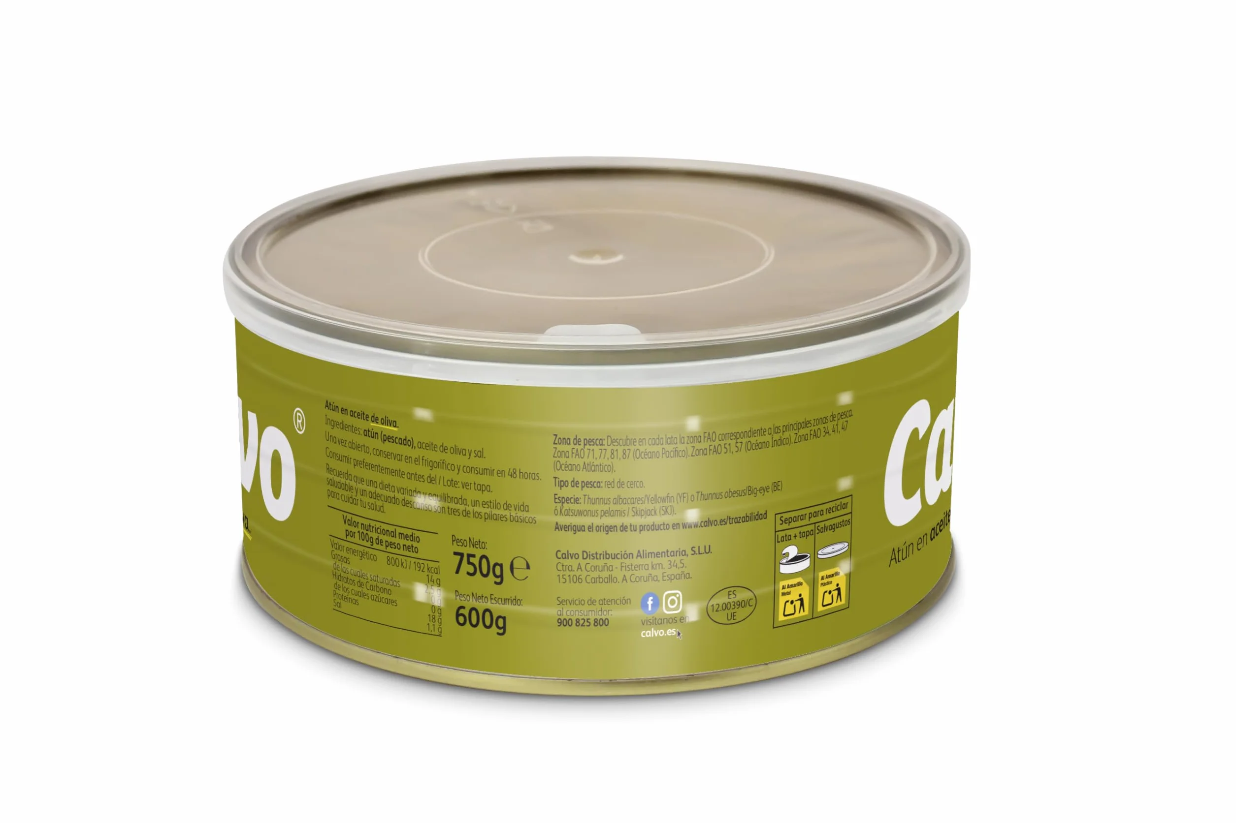 Calvo Atún en Aceite de Oliva 750g