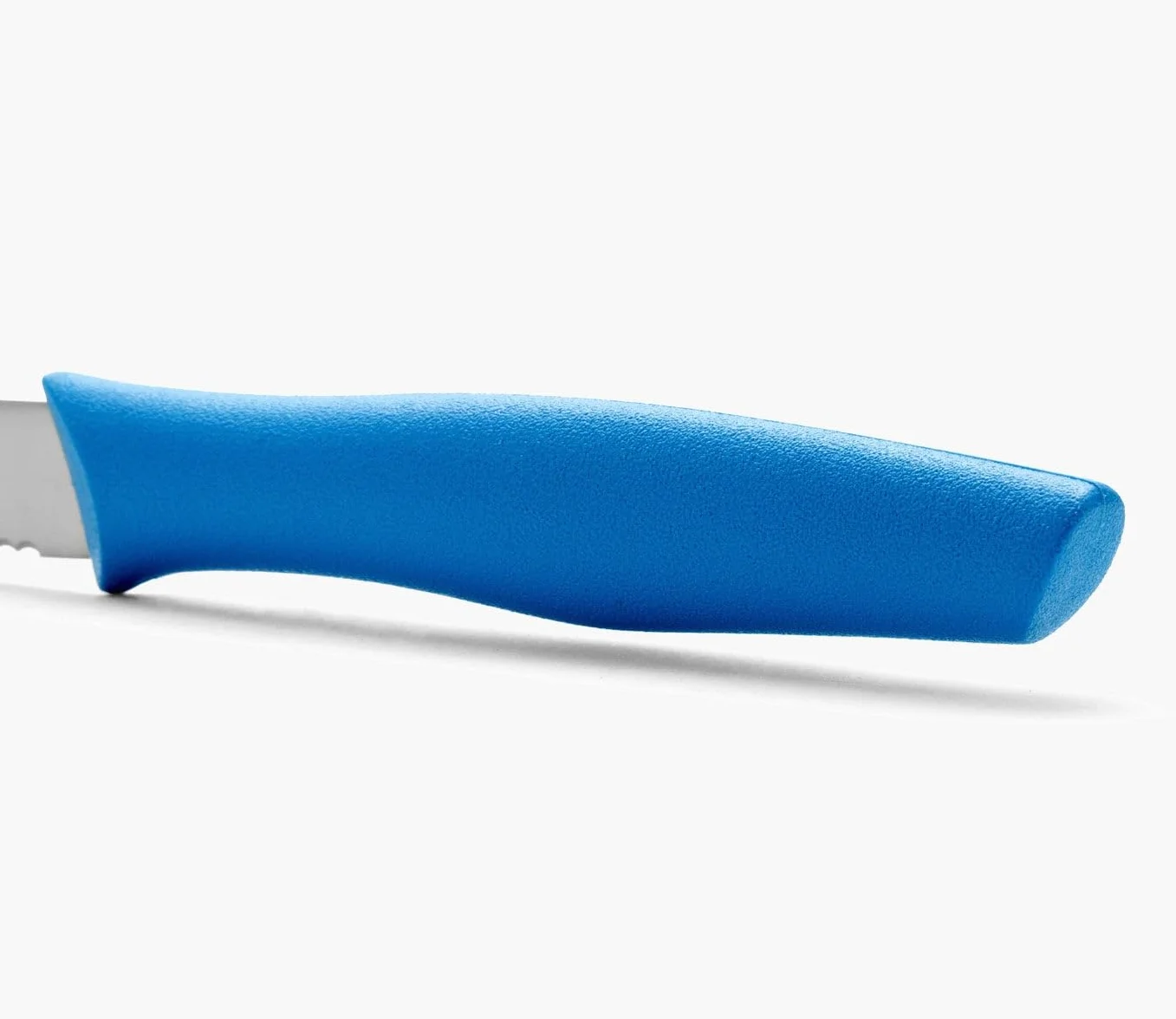 Arcos Cuchillo Mondador Serrado 100 mm Acero Inoxidable NITRUM Mango Antideslizante Azul Serie Nova