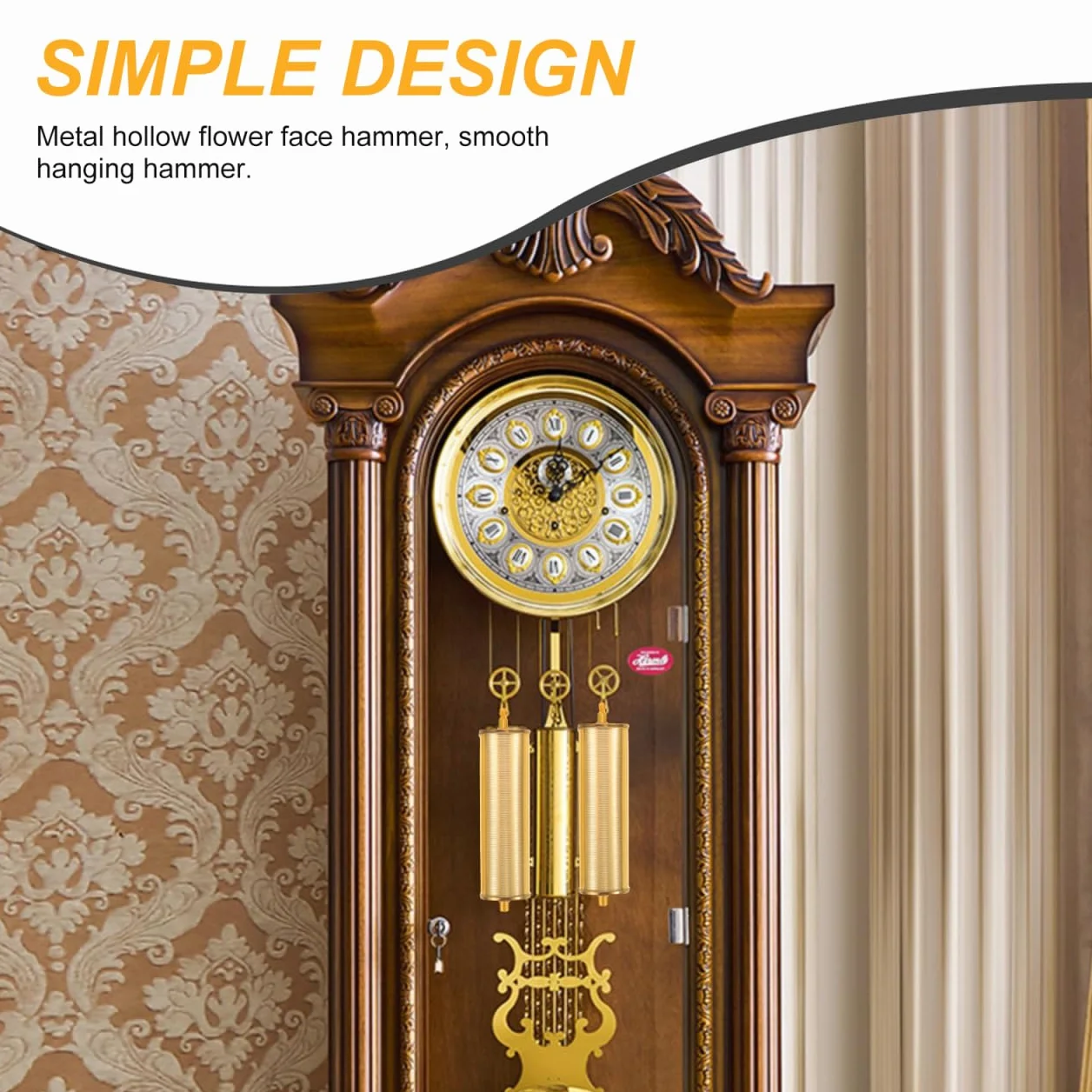 Reloj De Abuelo Martillo Decorativo Peso Cadena Reemplazo Piso Pared