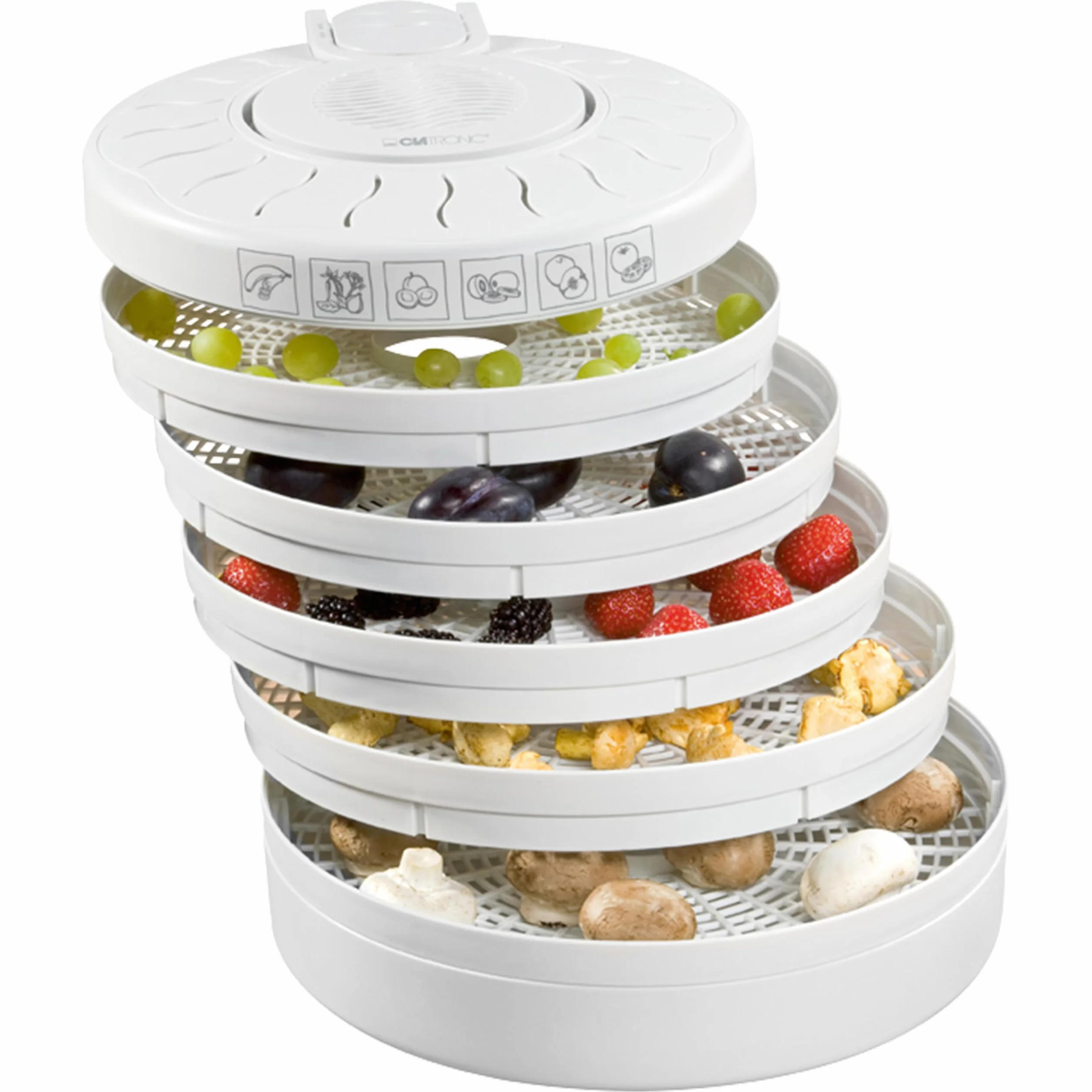 Clatronic DR 2751 Deshidratador de alimentos 250 W 5 bandejas blanco