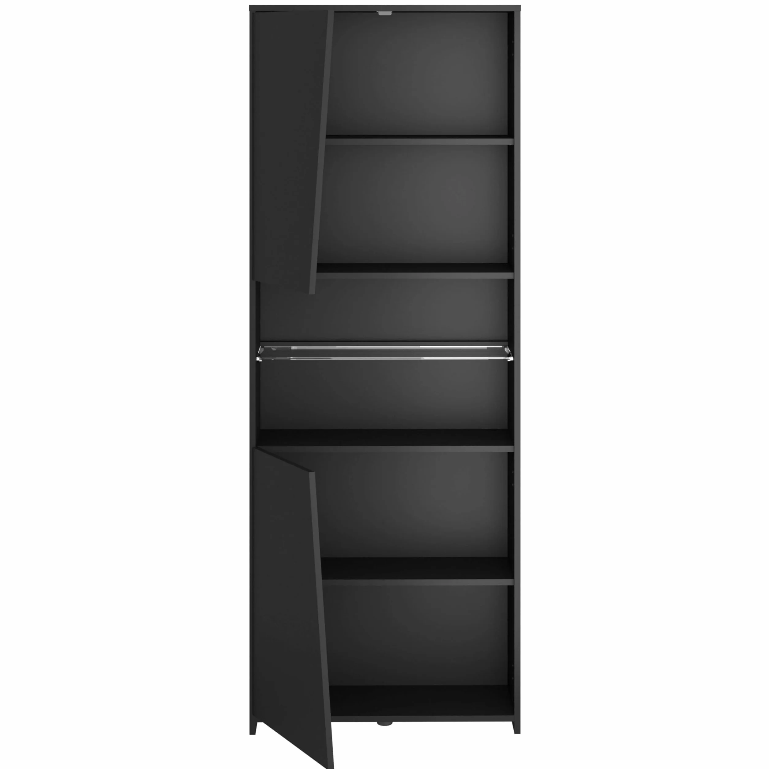 Miroytengo Estantería Gaming con LED incluido color negro librería gamer 6 estantes estilo moderno mueble 180x67x28 cm