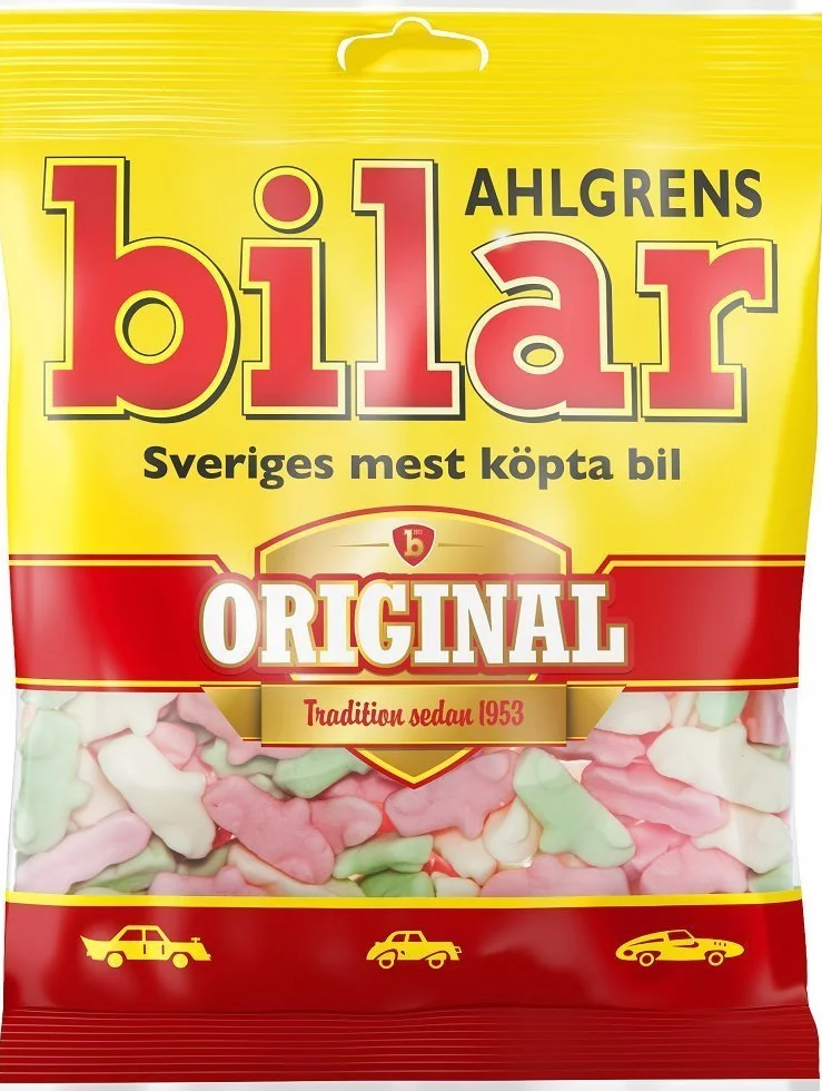Ahlgrens Bilar Blandas Masticables Coches De Malvavisco 125g