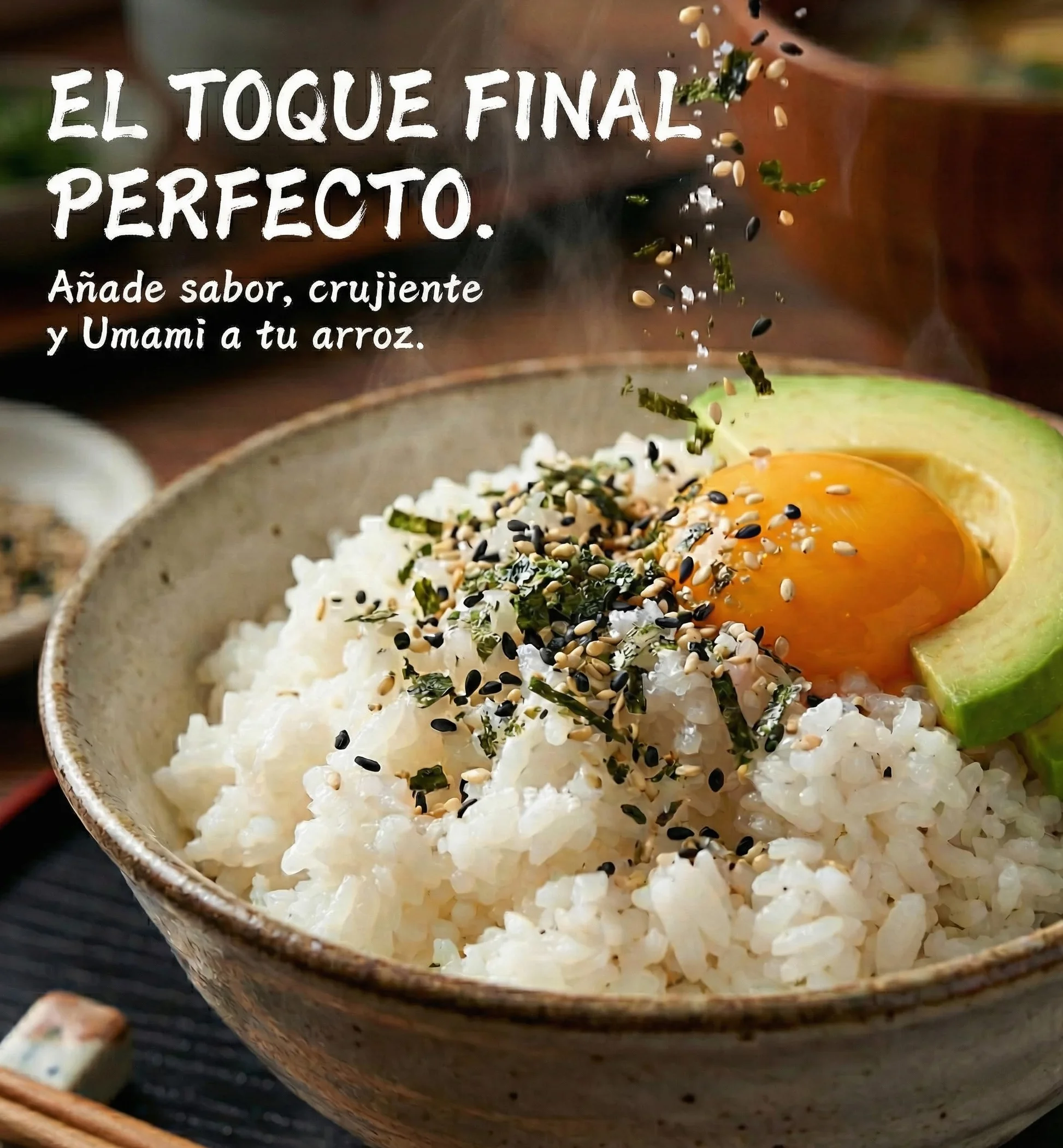 Furikake Ecológico Umami 100g Condimento Japonés Sésamo y Algas Nori Vegano Sin Aditivos