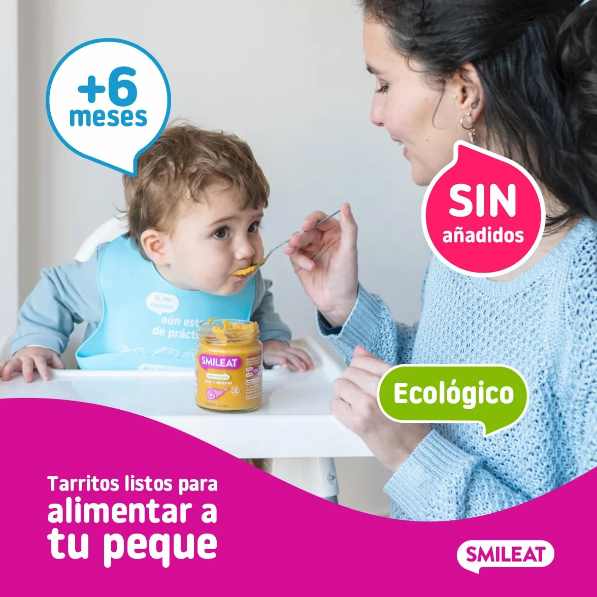 Smileat Tarrito infantil Pavo y Verduras 230g +6 Meses Sin Azúcar ni Sal Añadido