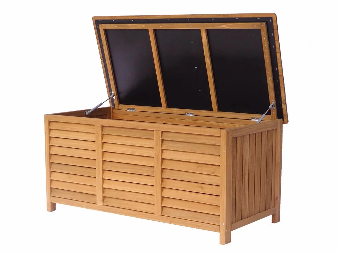 Baúl para Jardin en Madera Macao - 130 x 64 x 60 cm - Marron