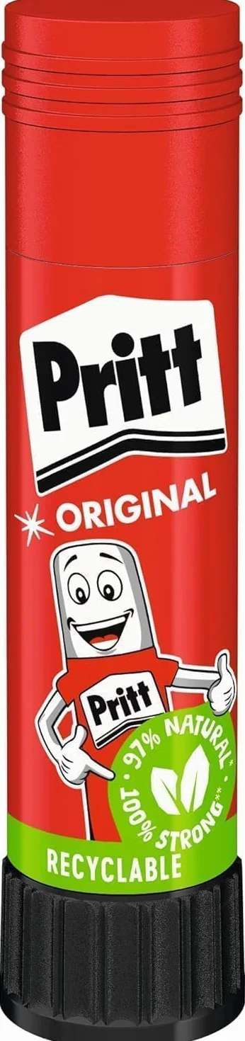 Pritt Barra Adhesiva, pegamento infantil seguro para niños, cola universal 3+1 x 11 g