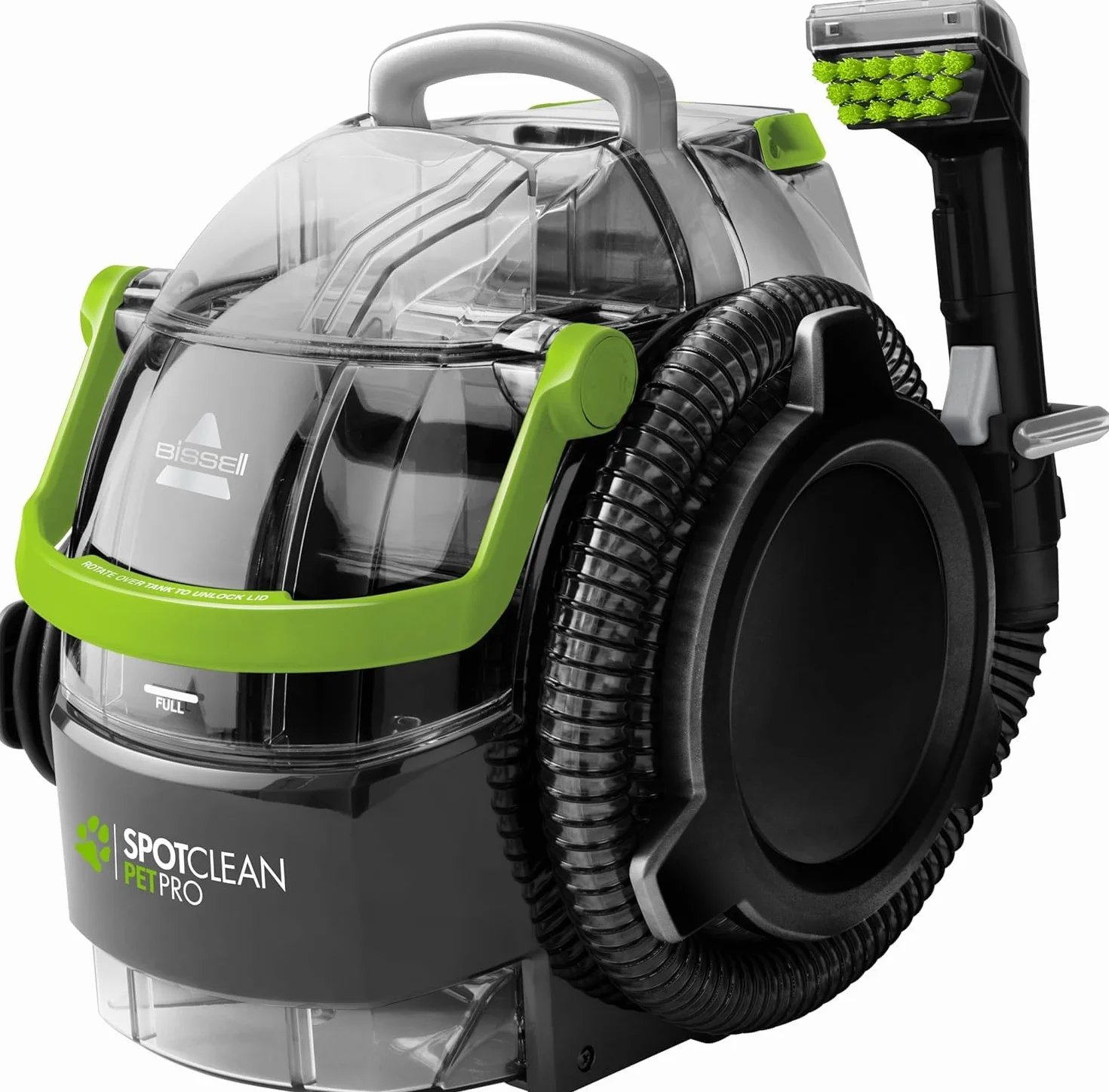 BISSELL SpotClean Pet Pro, Aspiradora de Agua Tapicería, Lava Aspiradora Ideal para Dueños de Mascotas, Limpiador de Liquidos para Alfombras, Tapicería, Sofá, Auto & Más, Motor Potente de 750W, 15585
