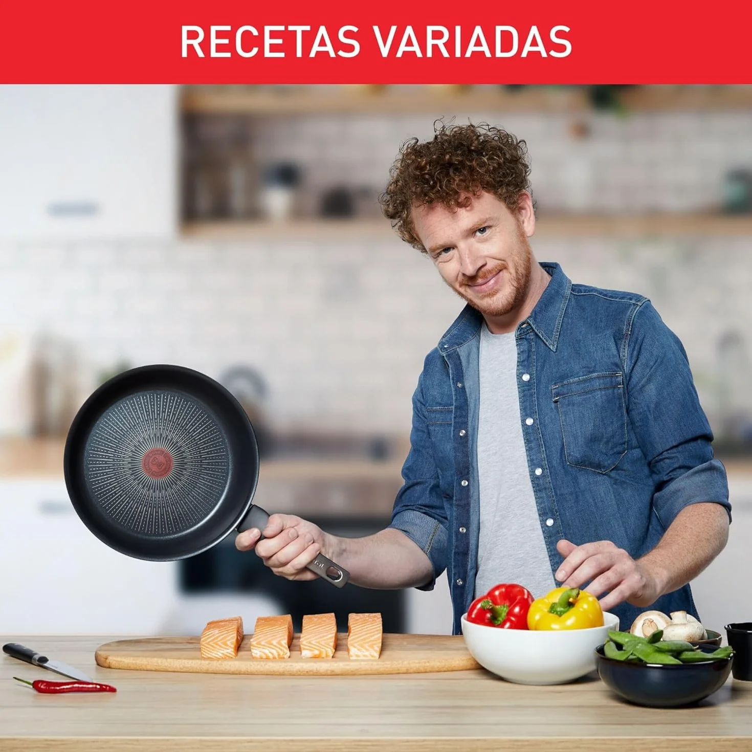 Tefal Unlimited On Sartén 20 cm Antiadherente Titanio Inducción Thermo-signal