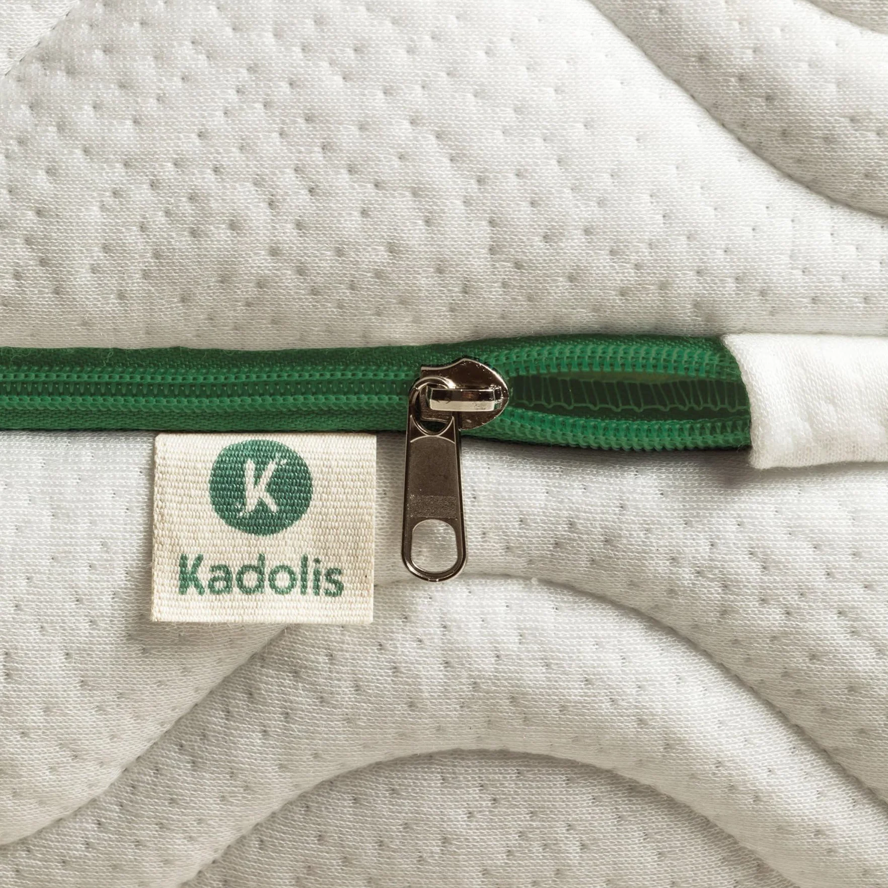 Kadolis - Funda de colchón Aloe R 90x190 cm - Espesor 12cm - Acolchado y Lavable - Transpirable y Suave - Renueva el colchón - Certificado OekoTex
