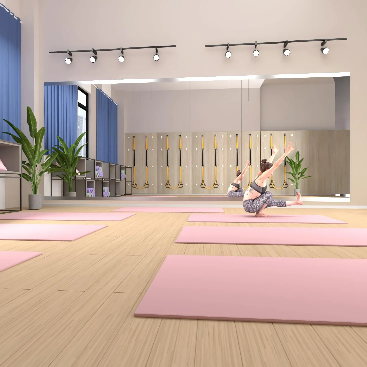 Espejo para Gimnasio doméstico, 2piezas 144,5 x 60 cm Espejo Grande para Yoga, Espejos sin Marco de Cuerpo Entero para Fitness, Vidrio Templado, Montaje en Pared para Estudio de Danza