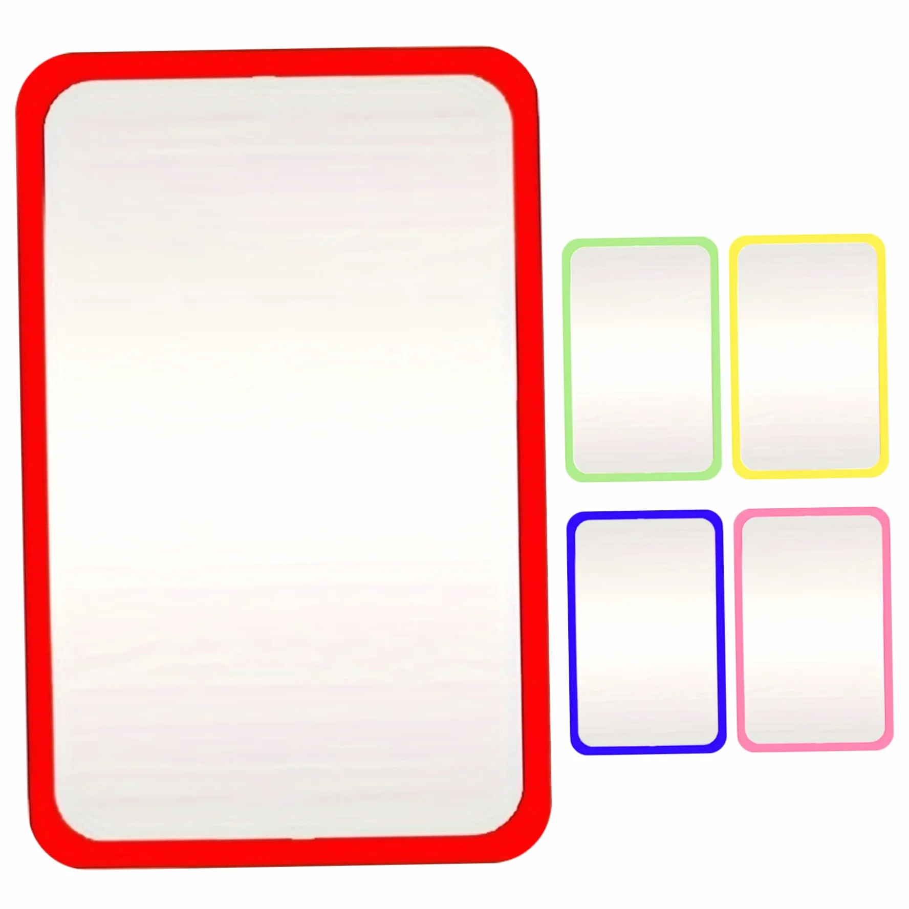Espejo pequeño de 5 uds, Espejo acrílico irrompible de 6X4 Pulgadas, Ideal para el hogar, la Escuela inastillable
