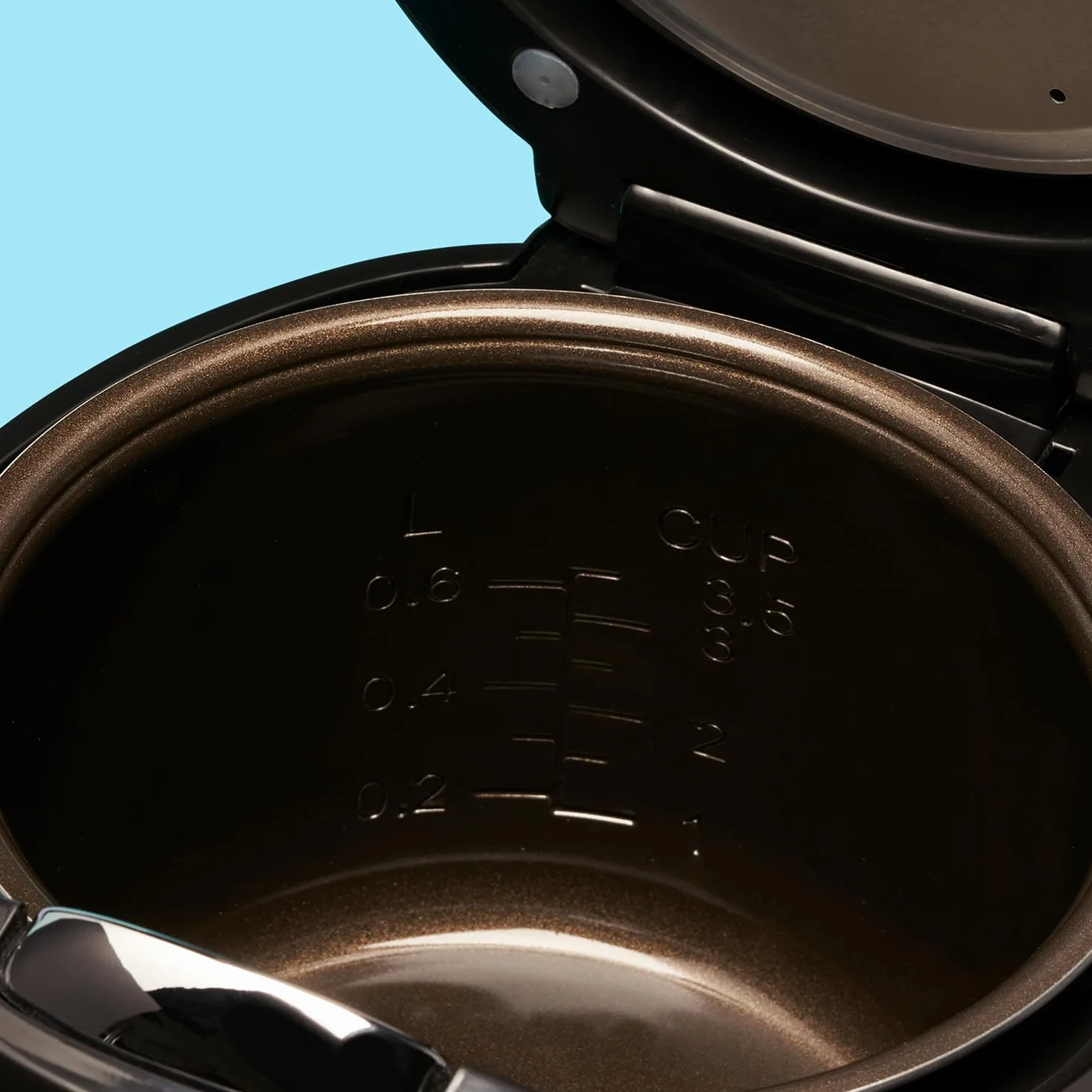 Reishunger Mini Olla Arrocera Eléctrica y Vaporera en Negro hasta 3 Personas (0.6 l) – Hervidor de Arroz con 8 Programas - Con Pantalla LED y Función Automática de Mantenimiento del Calor