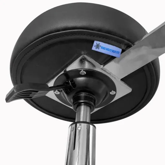 Silla Ergonómica Giratoria Oficina Negro Tapizado PU Antimanchas Respaldo Altura Ajustable 50-67 cm Base Cromada 5 Ruedas