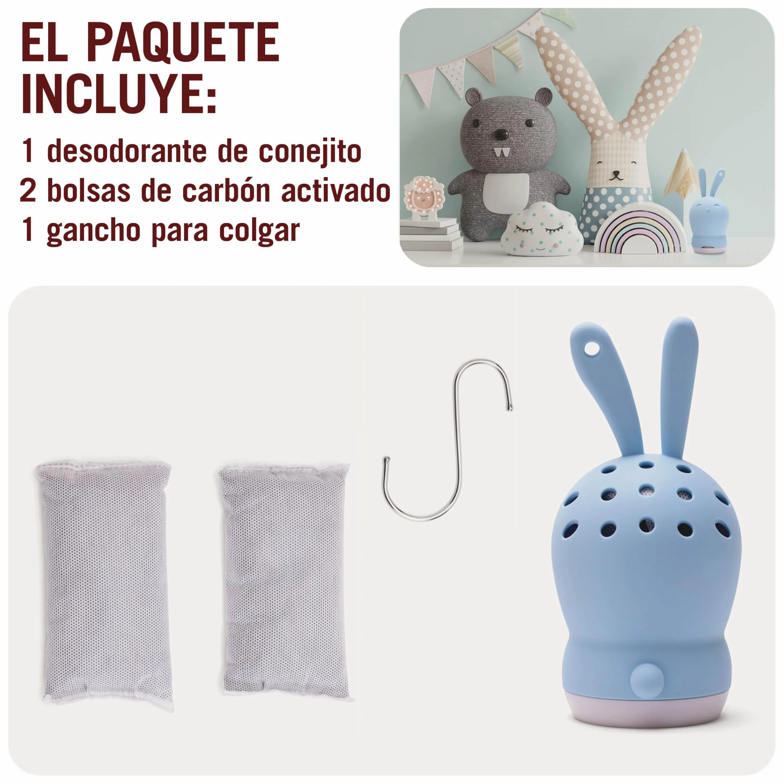 Monkey Business Eliminadores de Olores Carbón Activado para Armarios Bolsas Gimnasio Absorbente Ecológico