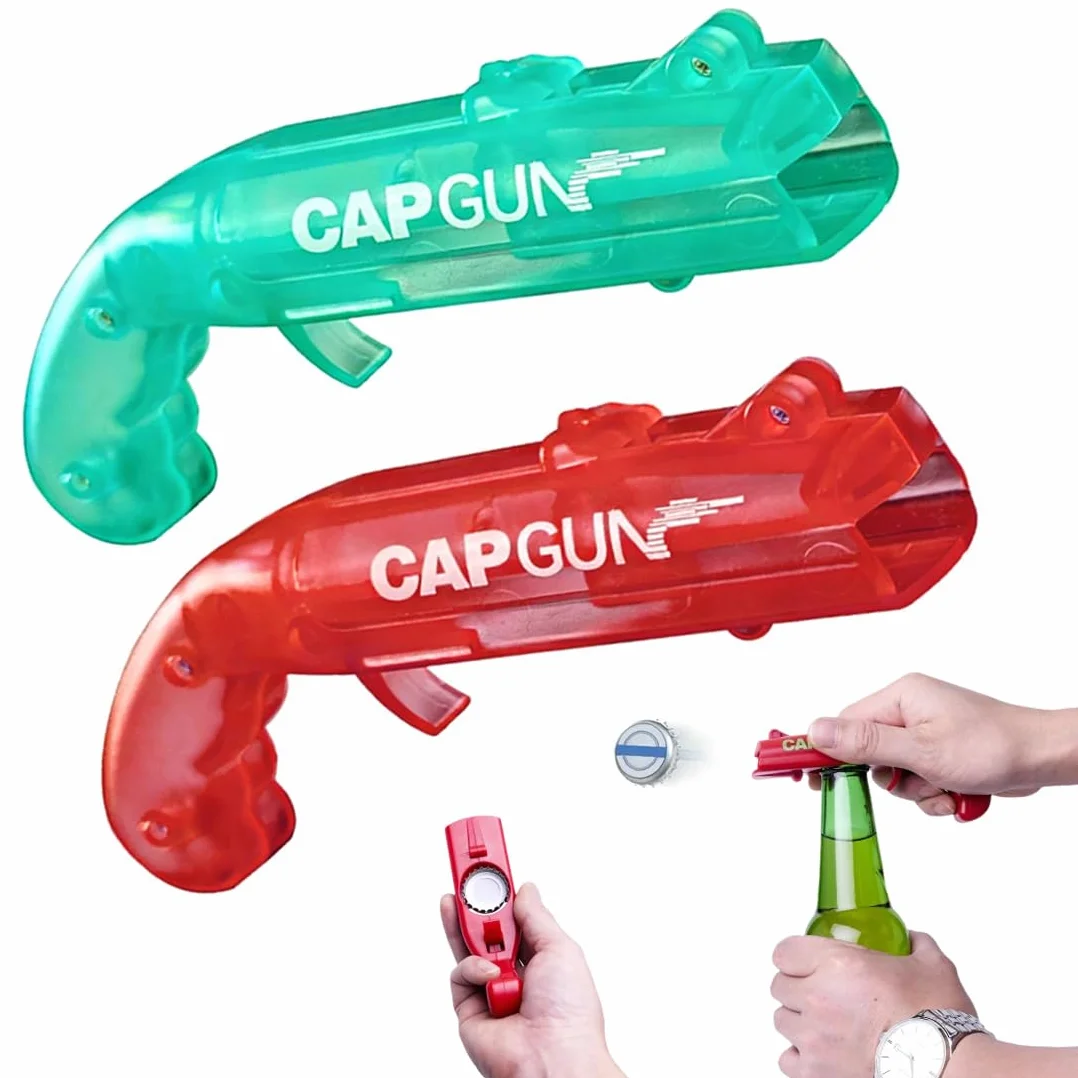 Abrebotellas Pistola 2 PCS Abridor Cerveza Cap Gun Bar Fiesta