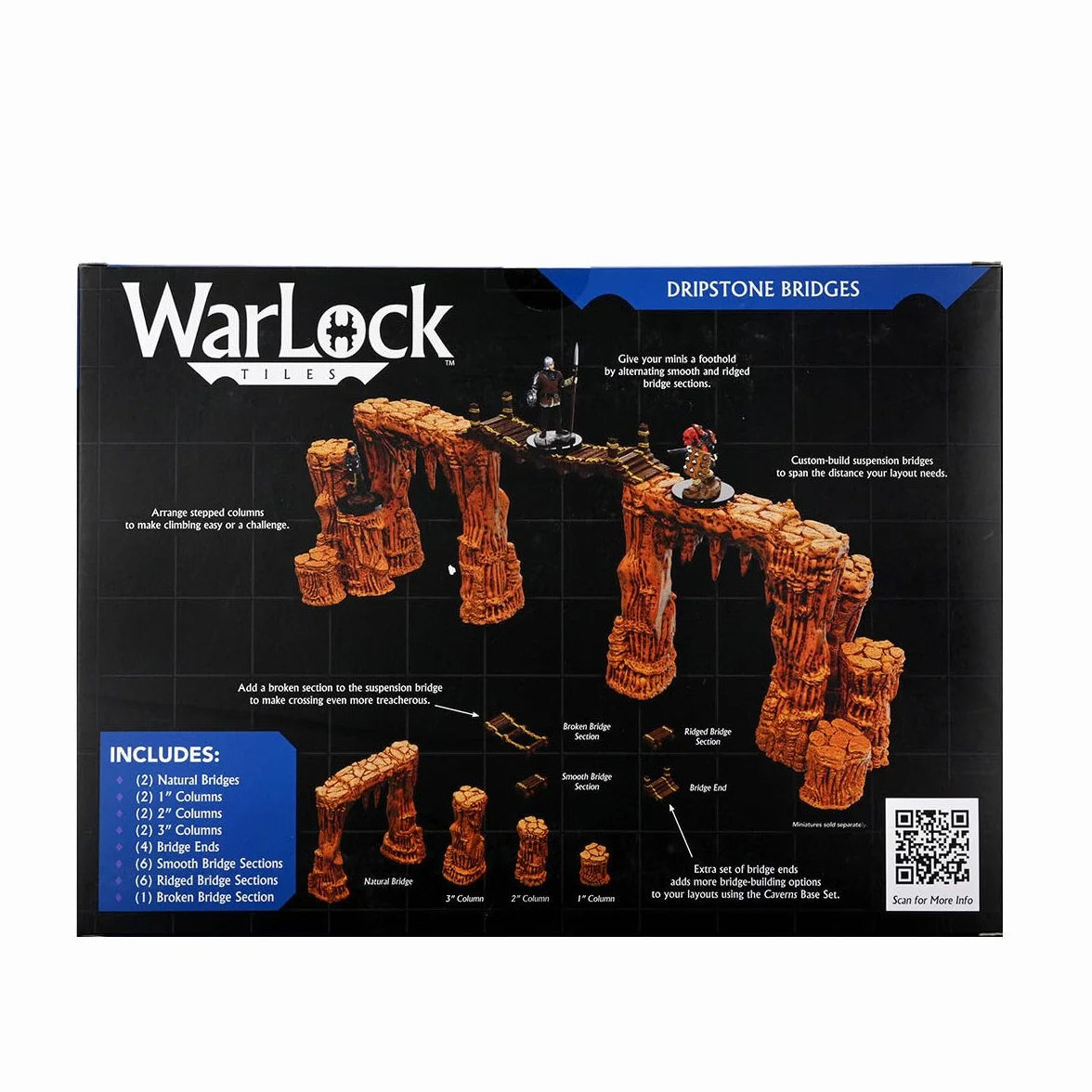 WizKids Accesorio de azulejos Warlock - Puentes de Dripstone