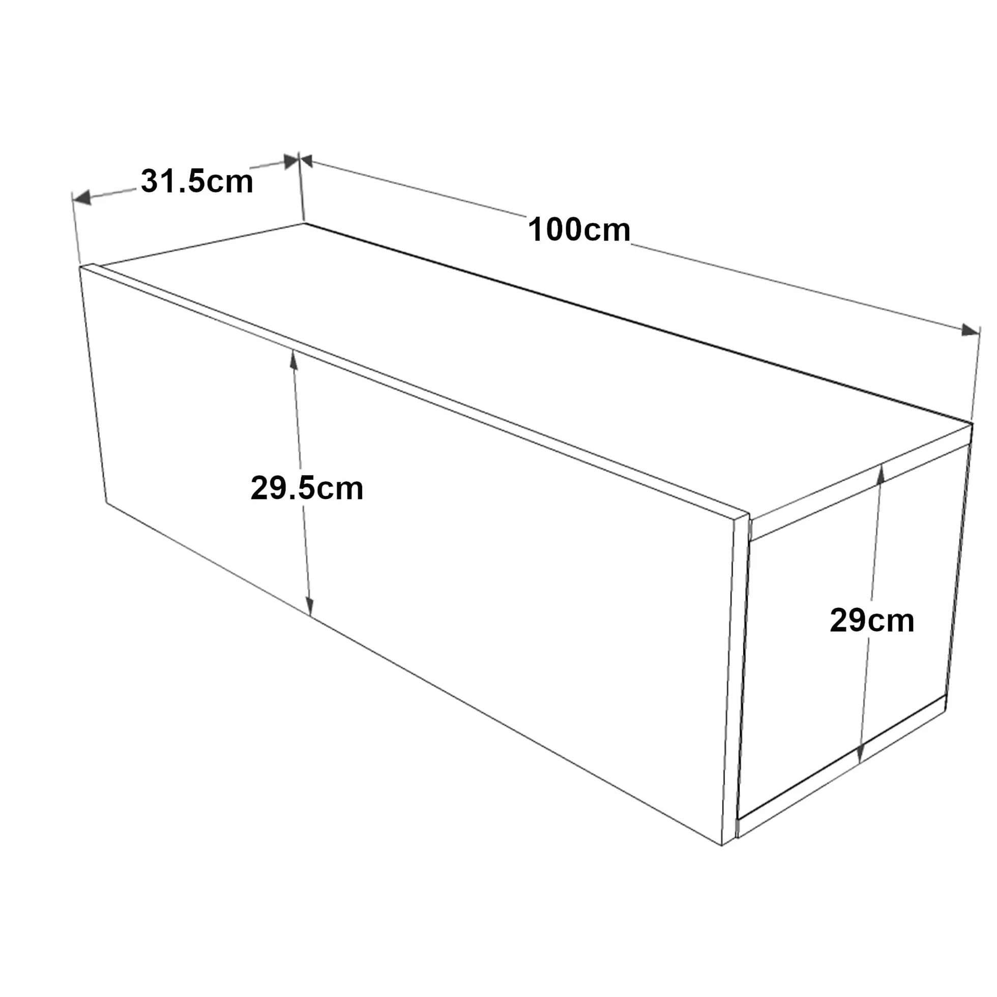[en.casa] Mueble TV Lapinlahti Suspendido Mesa Tele de Pared con 1 Puerta Aglomerado 100 x 32 x 30 cm - Efecto Roble rústico