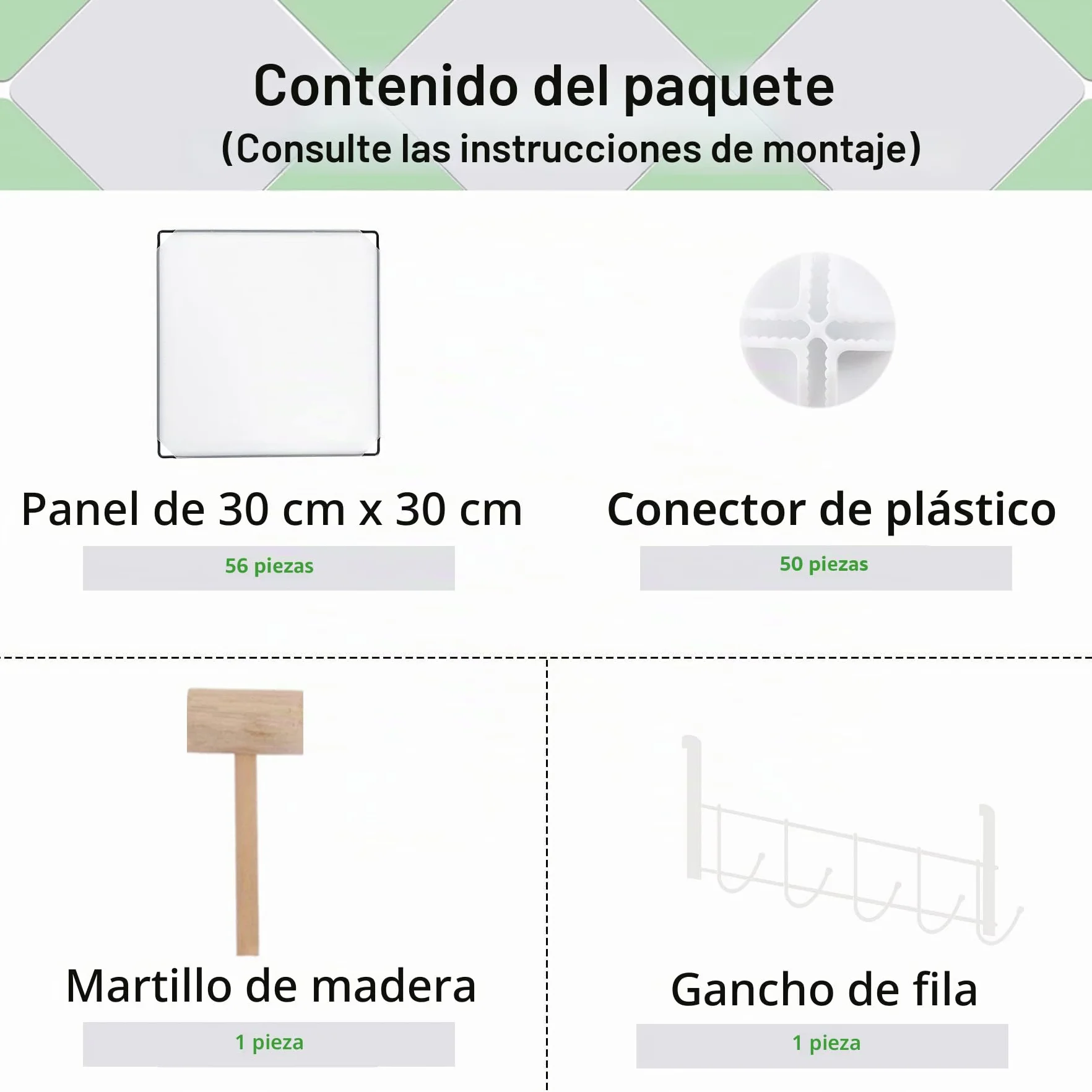 C&AHOME C&HOGAR Organizador de Almacenamiento en Cubos 16 Cubos 48.4 L x 12.4 W x 48.4 H Armario