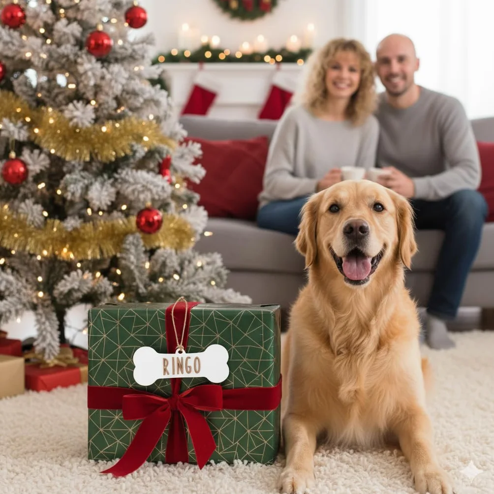 Adornos Navidad Personalizados: Decoracion Arbol, Placa Perro, Bola Navidad, Letras Madera, Hueso