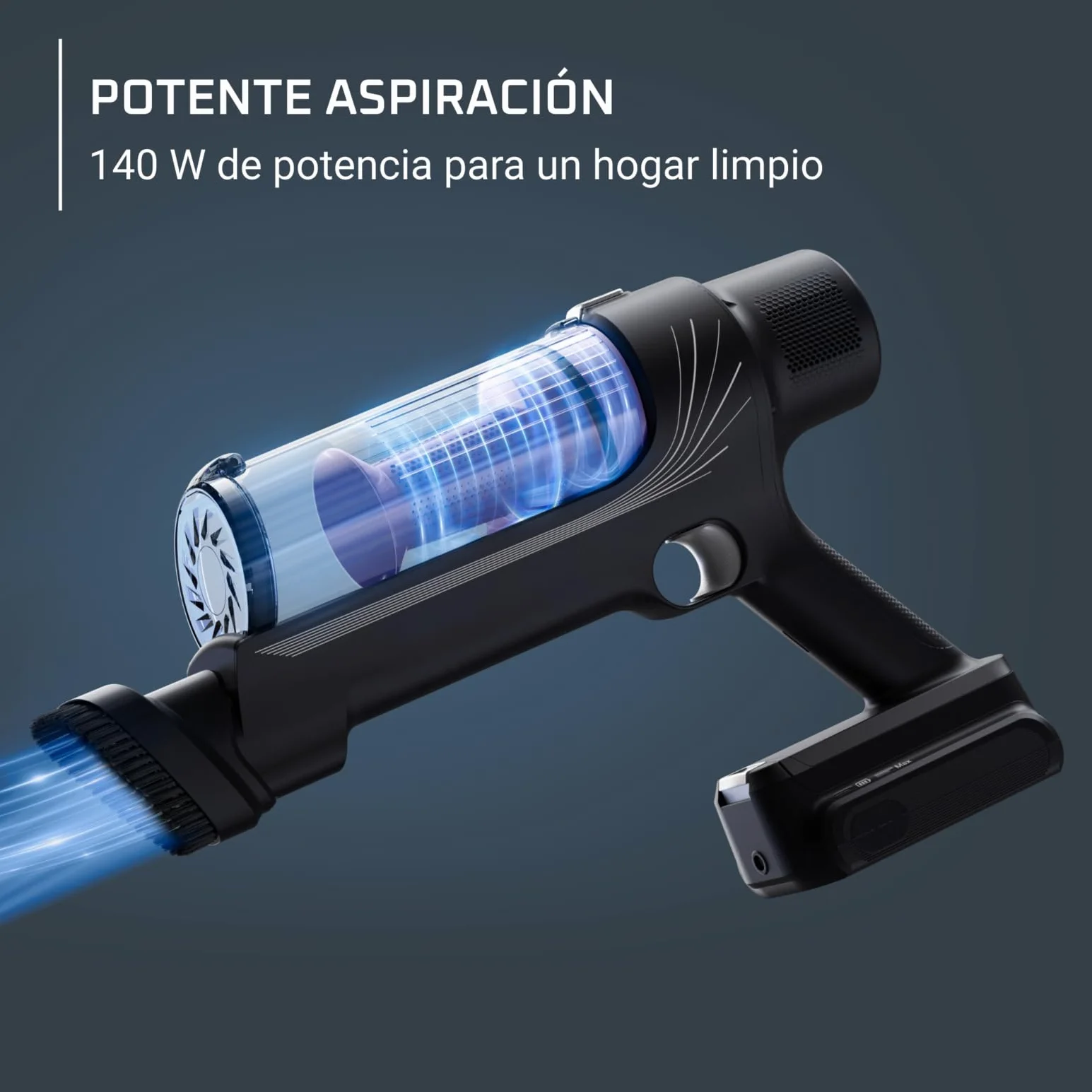 Rowenta X-Pert 7.60 Aspiradora sin cables, 140W, filtro HEPA, 45 min, luz LED, lila