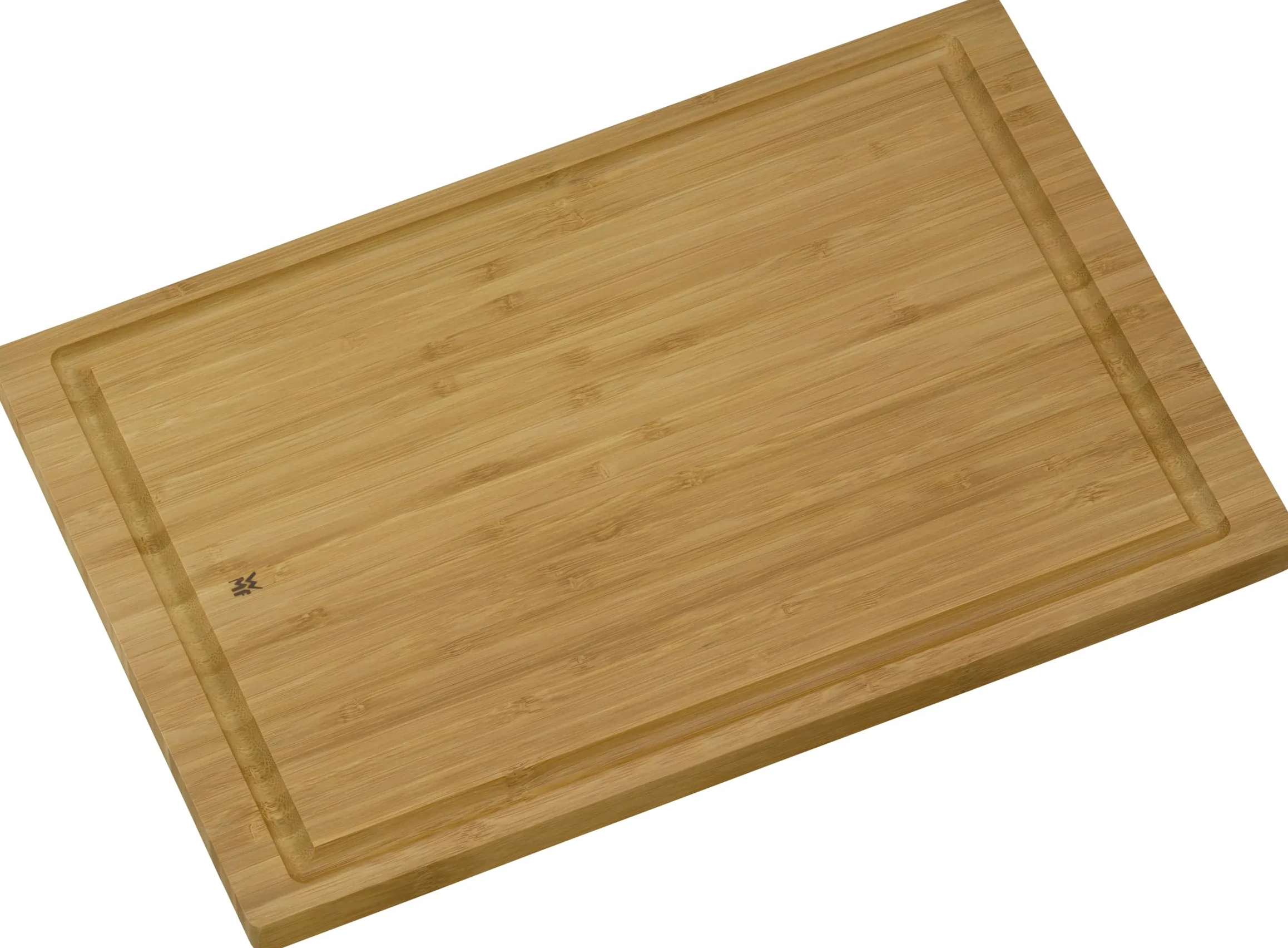 WMF Bambú Tabla de Cortar Madera Bambú 38 x 25 x 2 cm Rectángular Cocina con Ranura para Jugos