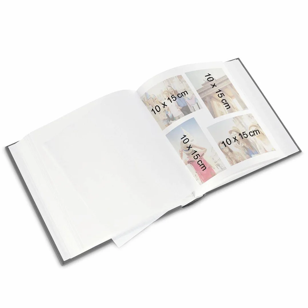 Hama | Álbum de Fotos para pegar y escribir (Álbum de fotografía de 10x15cm, tamaño 30x30 cm, 60 hojas, papel cristal protector, máximo 240 fotos, scrapbooking) Color Beige
