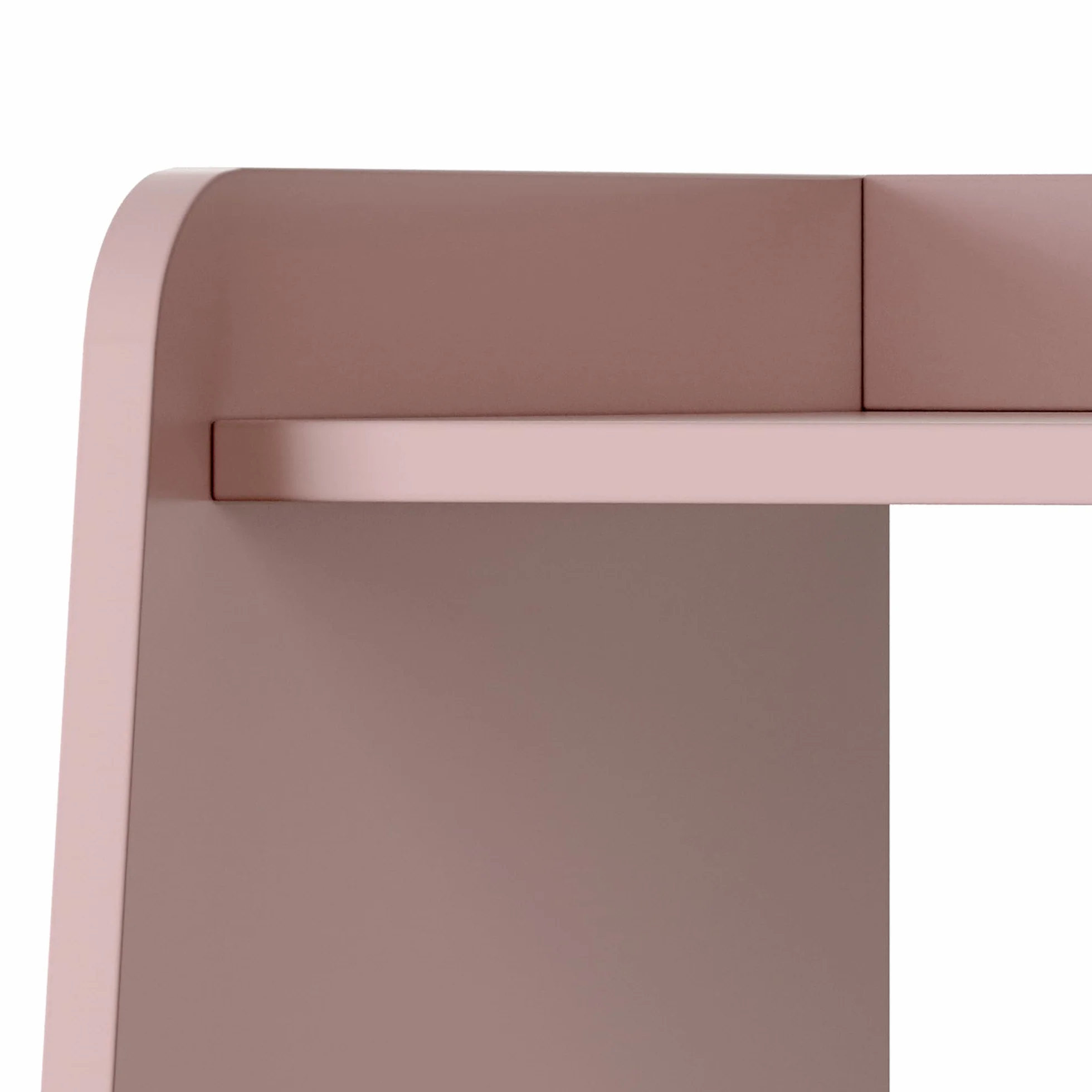 Vestnes Perchero Burro Infantil con Estantería Armario Abierto Ropa 90x80x38 cm Rosa/Blanco