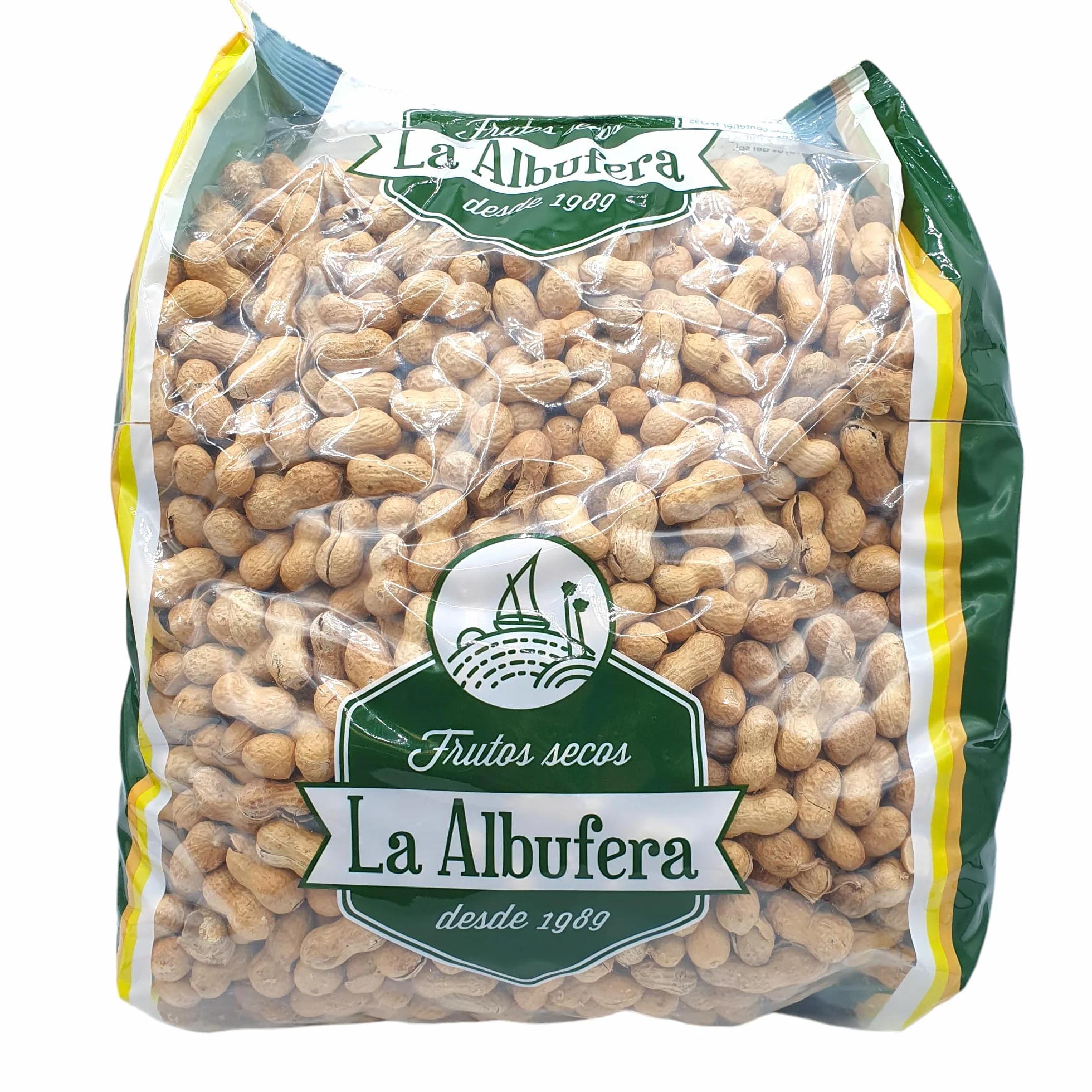 La Albufera Cacahuete Cascara Tostado Sin Sal - Bolsa 3 Kg - Cacao Cascara Tostado