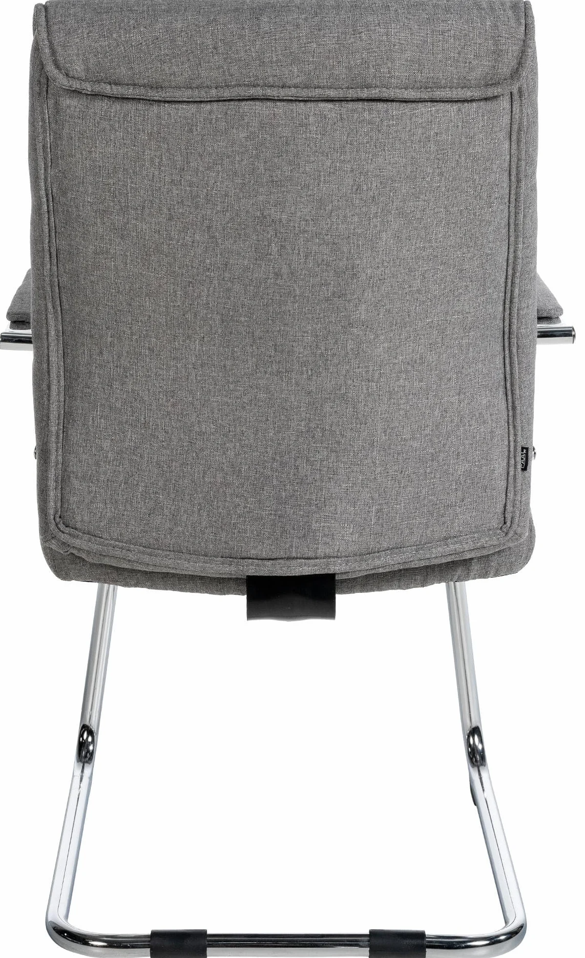 CLP Silla De Reuniones Estilo Cantilever Sievert Tapizada En Tela I Silla De Conferencias con Reposabrazos, Color:Gris Claro