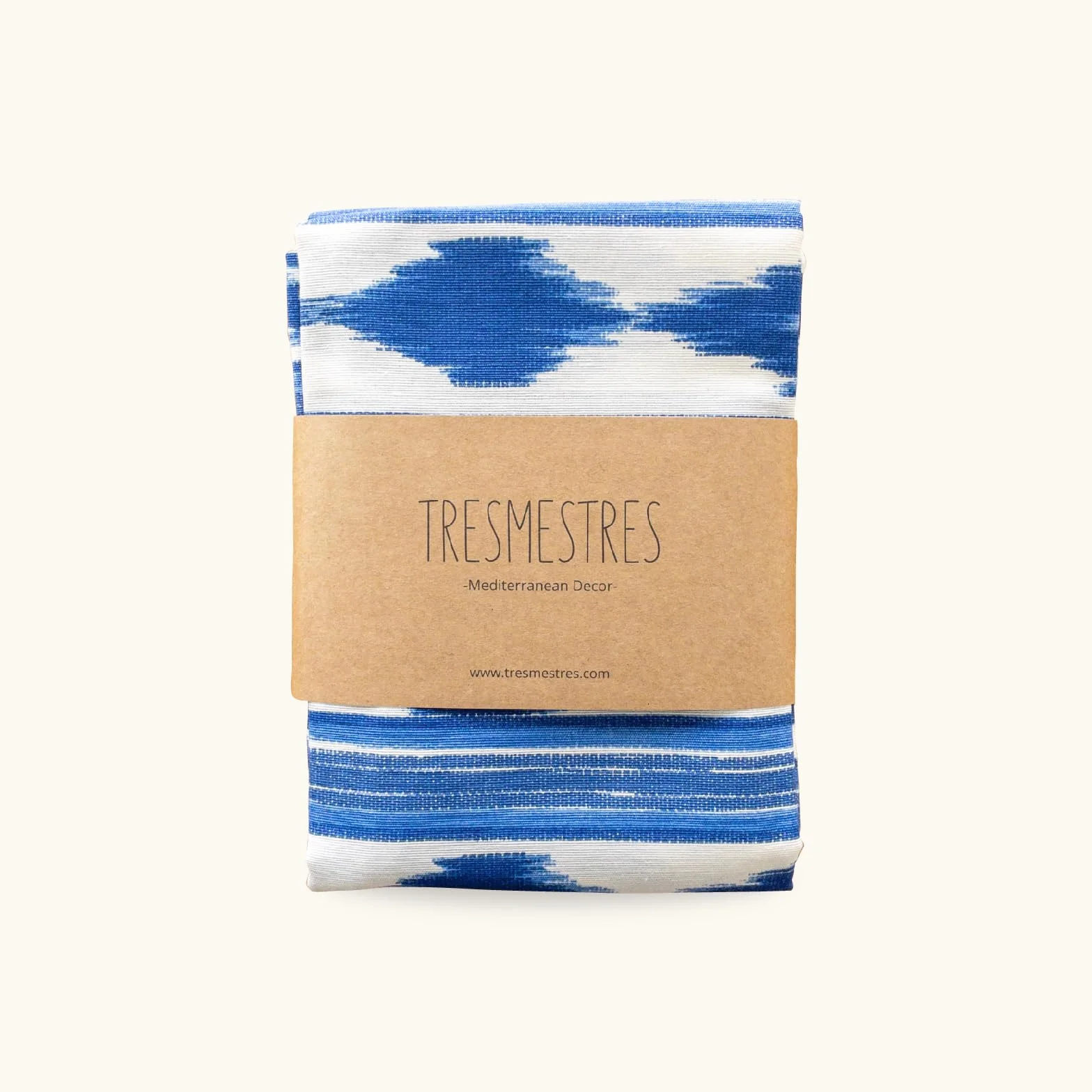 Fundas de Cojines para Sofá de Jardín Ikat Mediterráneo 30x50 cm Set de 2 Azul
