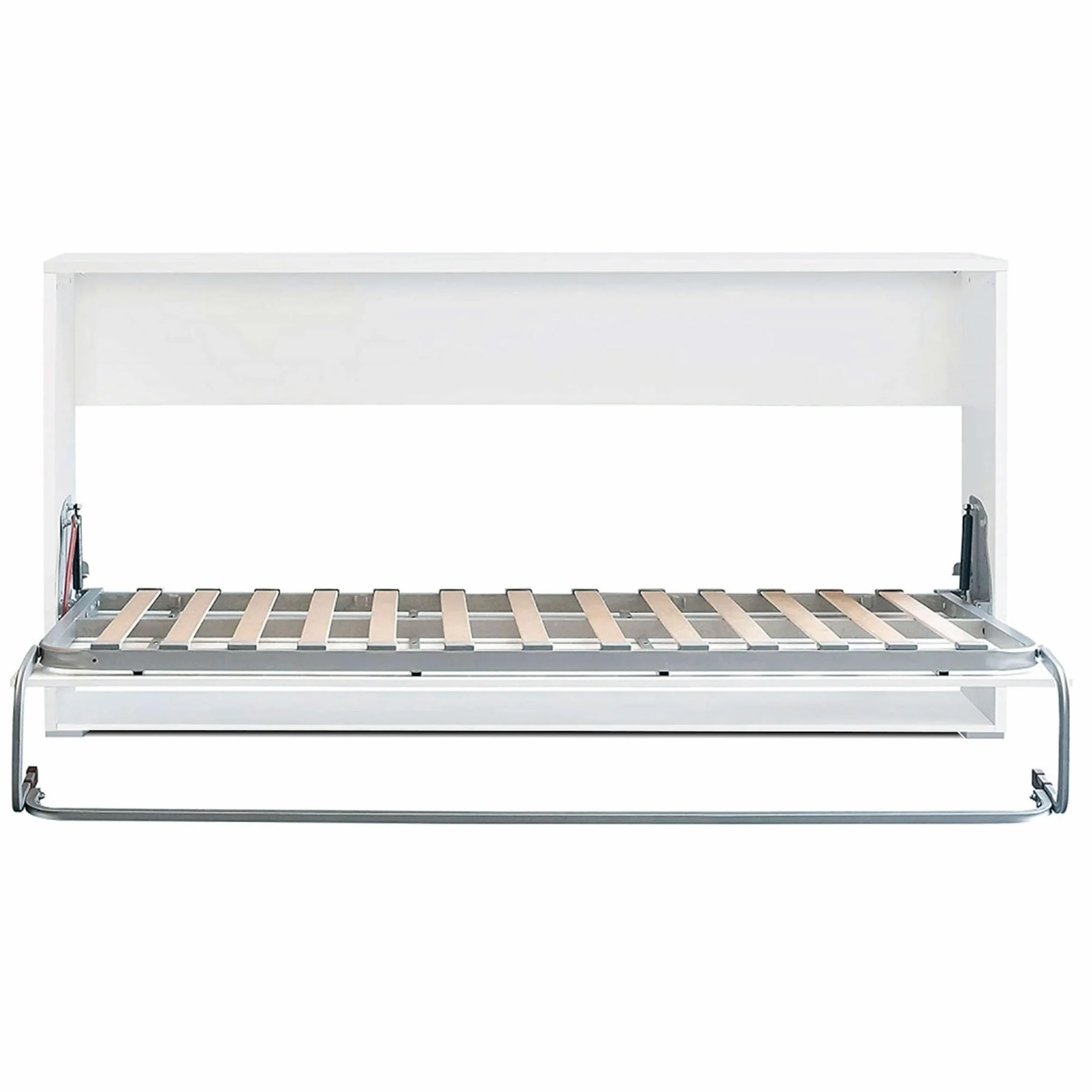 Miroytengo Cama Nido Abatible Dormitorio Juvenil Color Blanco 90x190 cm Mueble Habitación Infantil Moderna (Colchón NO Incluido)