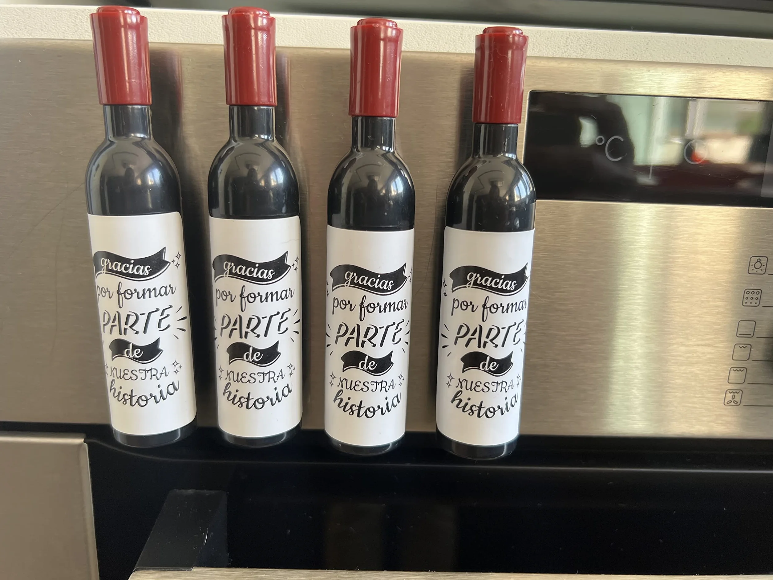 Pack de 25 Sacacorchos Magnéticos con Mensaje - Saca Corchos para Botellas Vino - Regalos Bodas Comuniones Bautizos